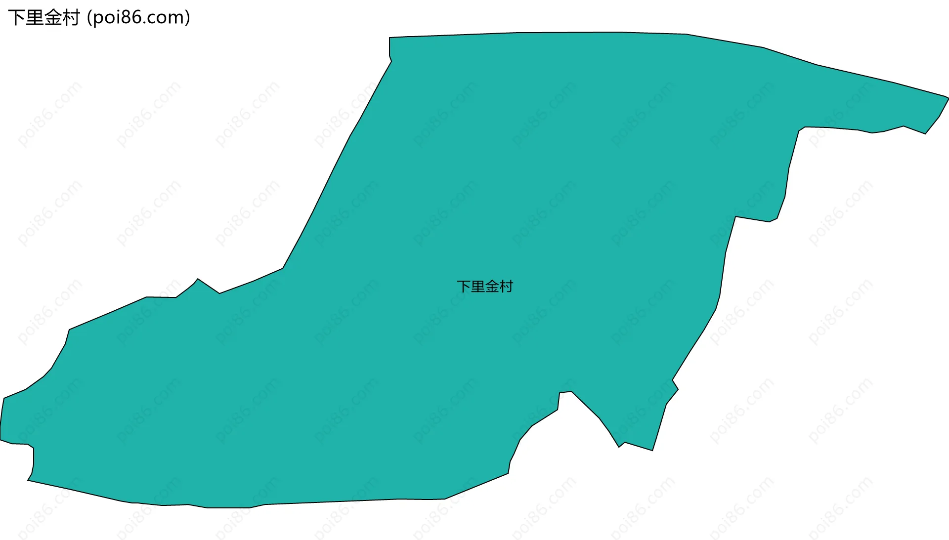 下里金村边界地图