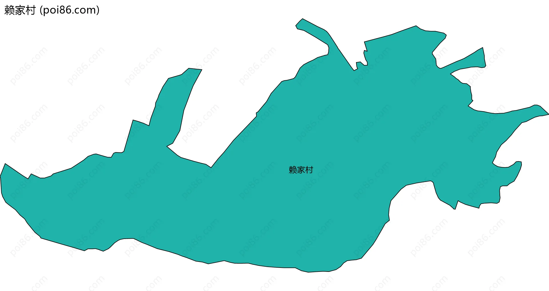 赖家村边界地图