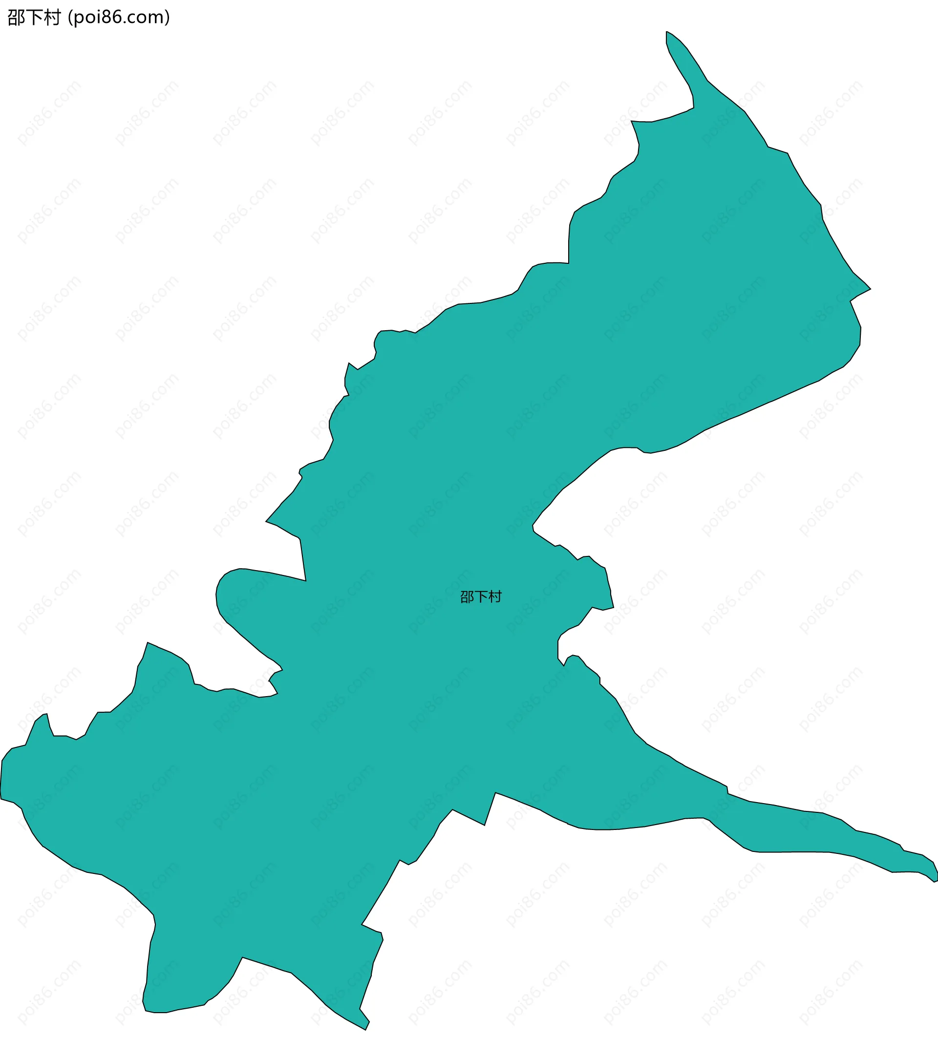 邵下村边界地图