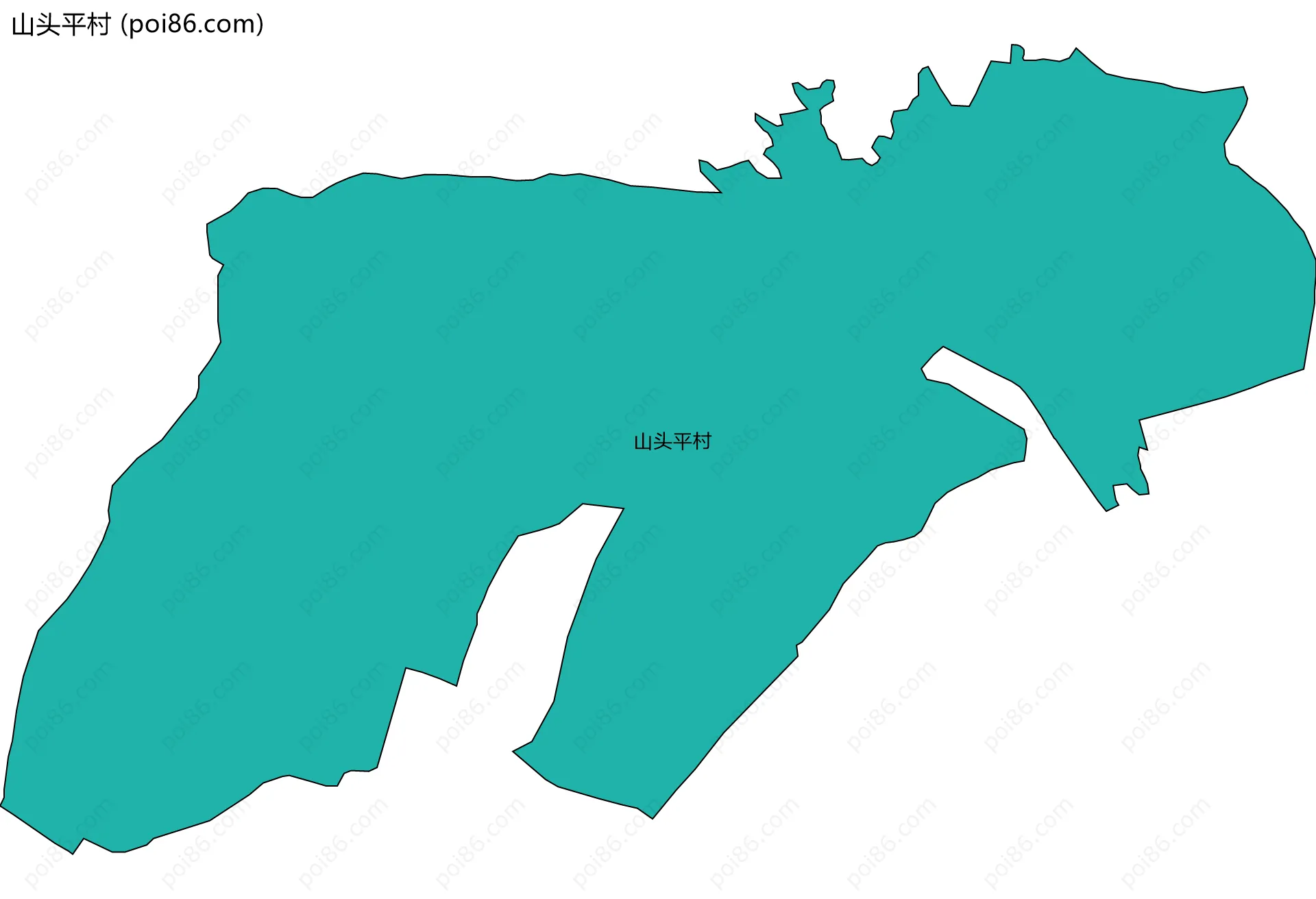 山头平村边界地图
