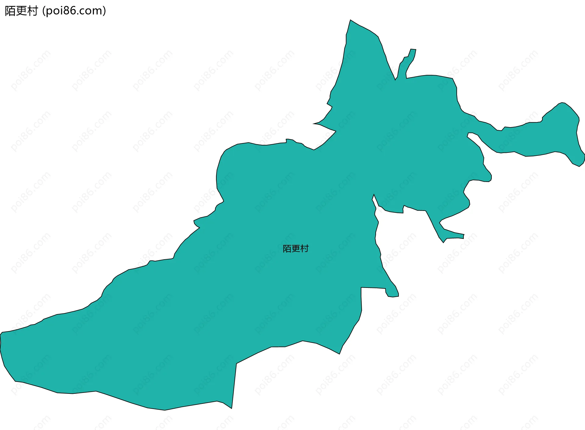 陌更村边界地图
