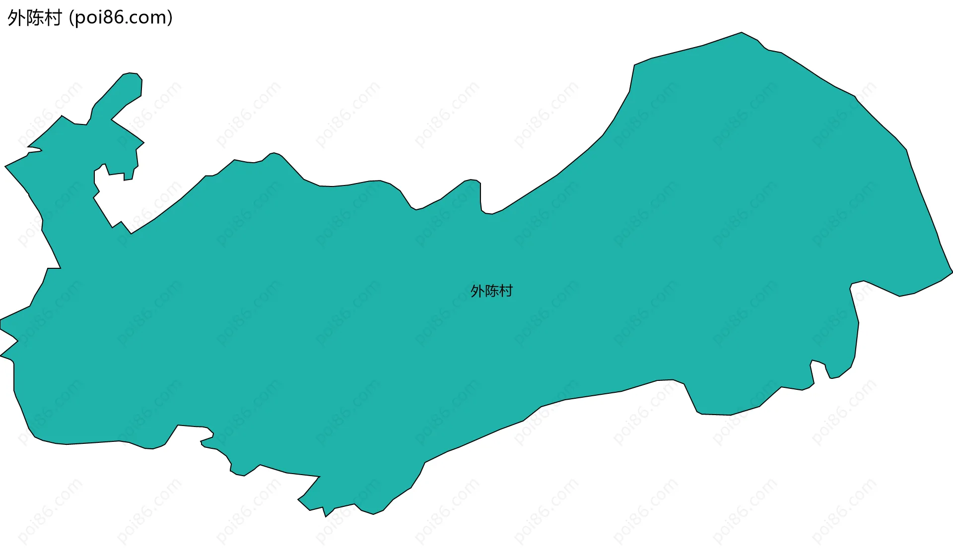 外陈村边界地图
