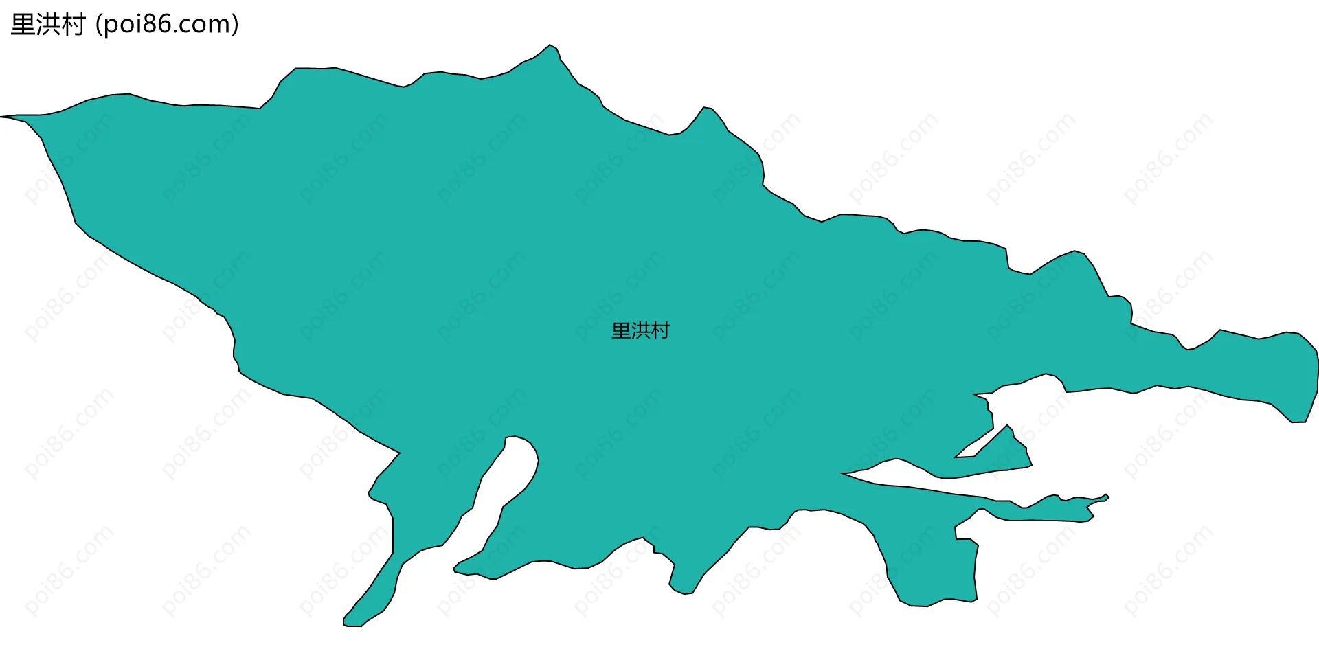 里洪村边界地图