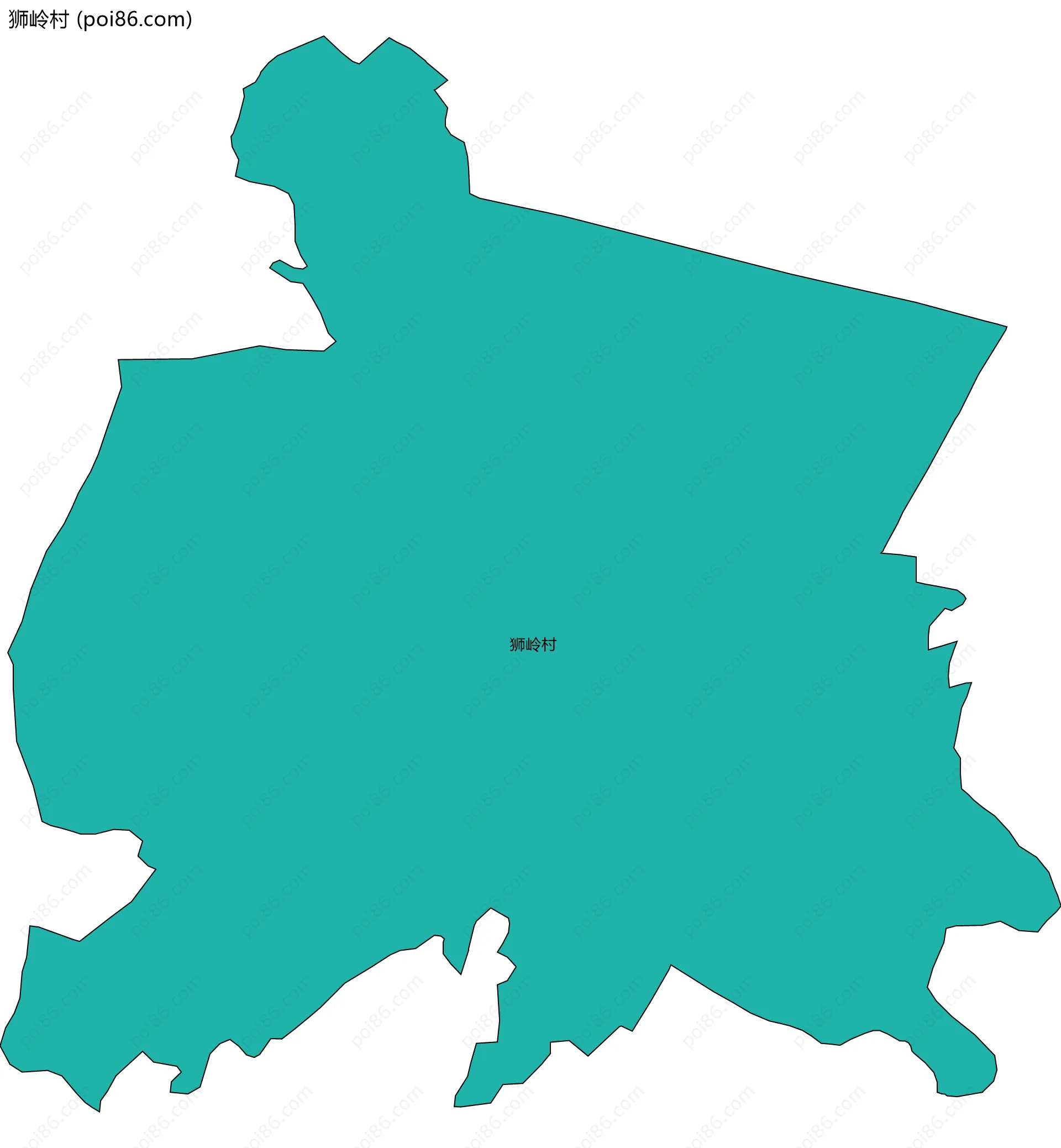 狮岭村边界地图