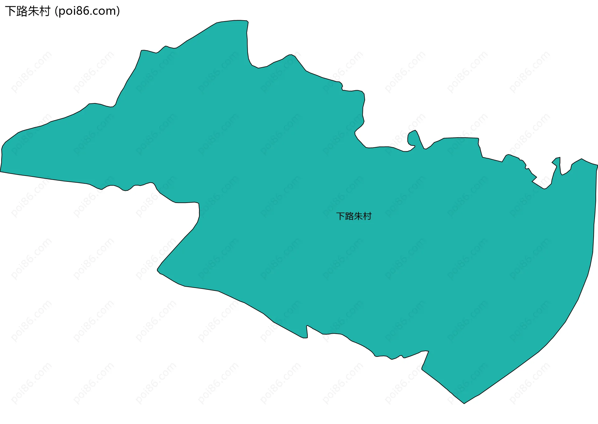 下路朱村边界地图