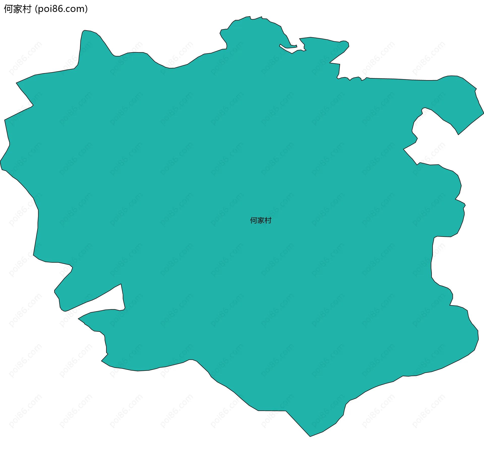 何家村边界地图