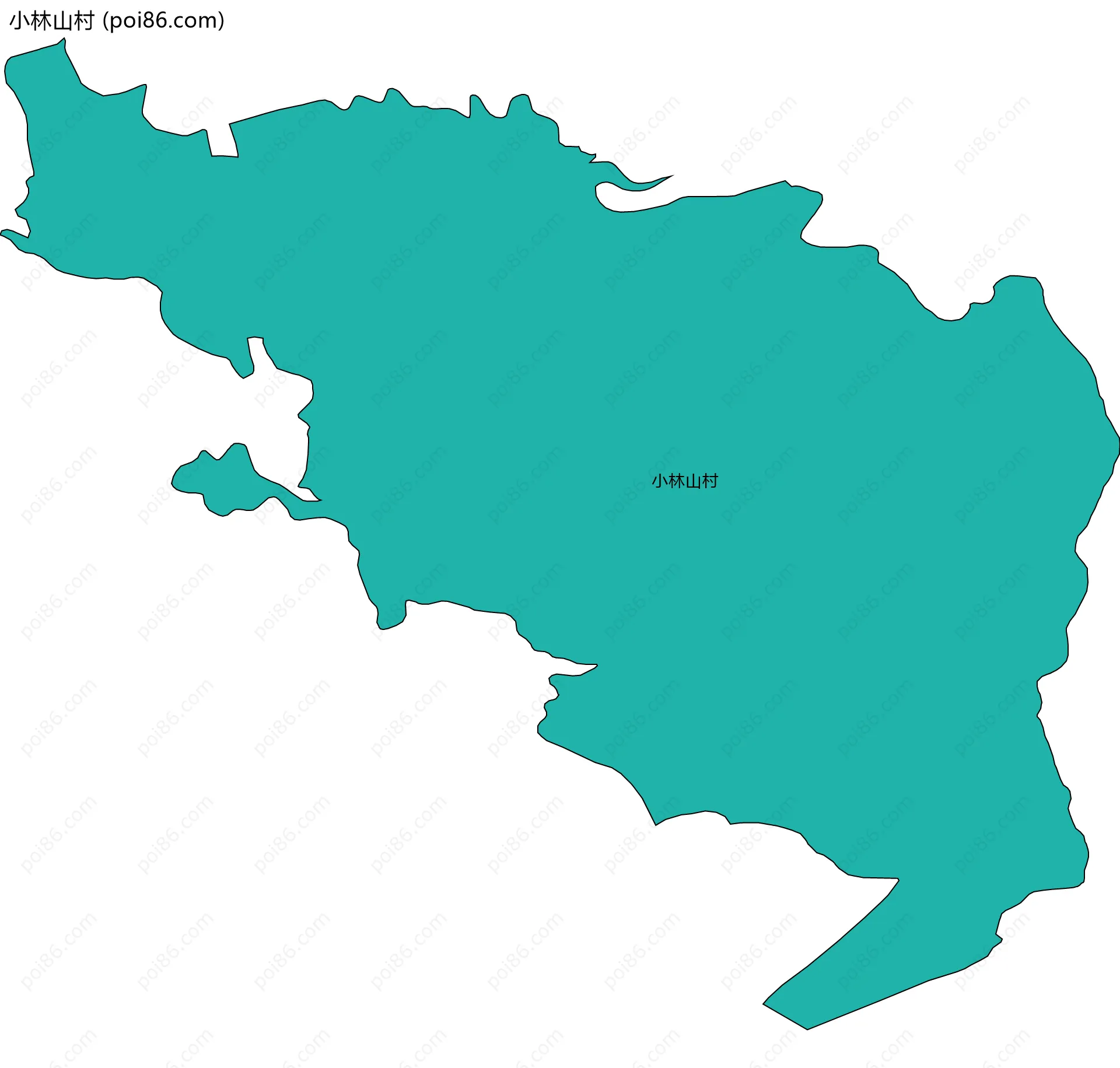 小林山村边界地图