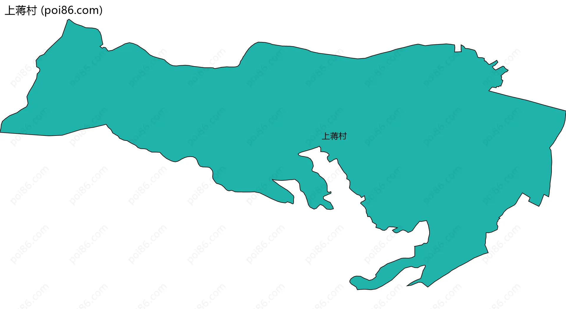 上蒋村边界地图