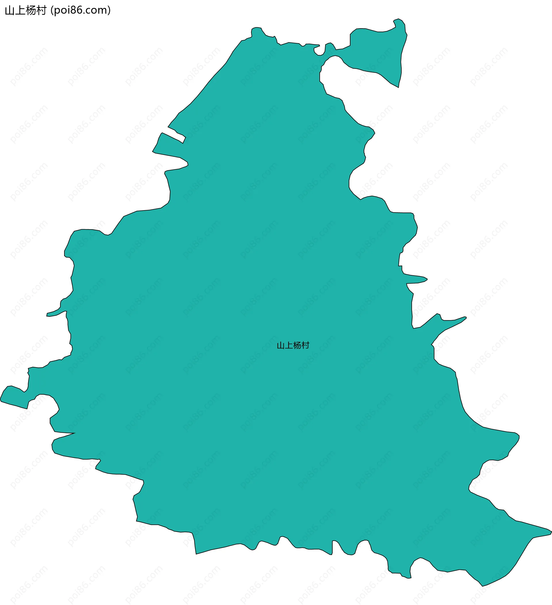 山上杨村边界地图
