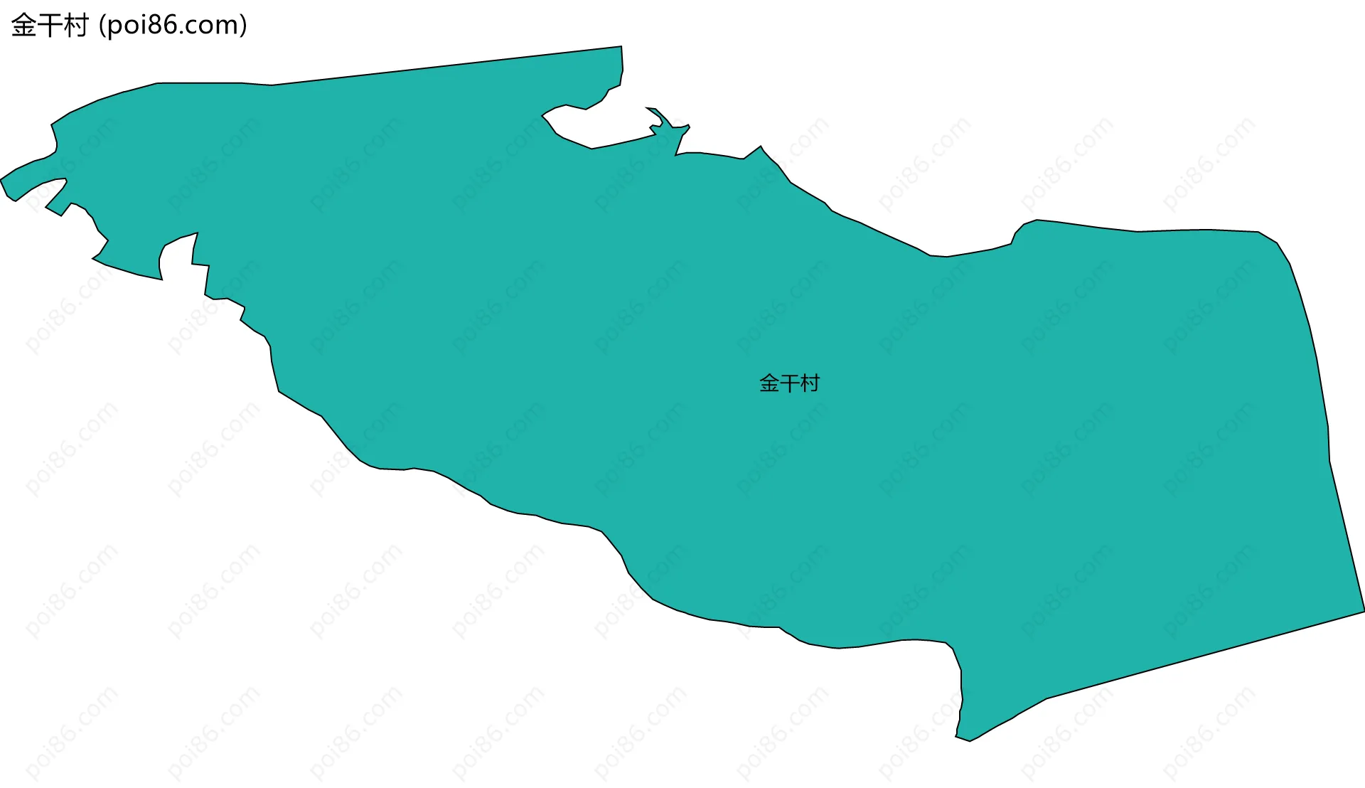 金干村边界地图