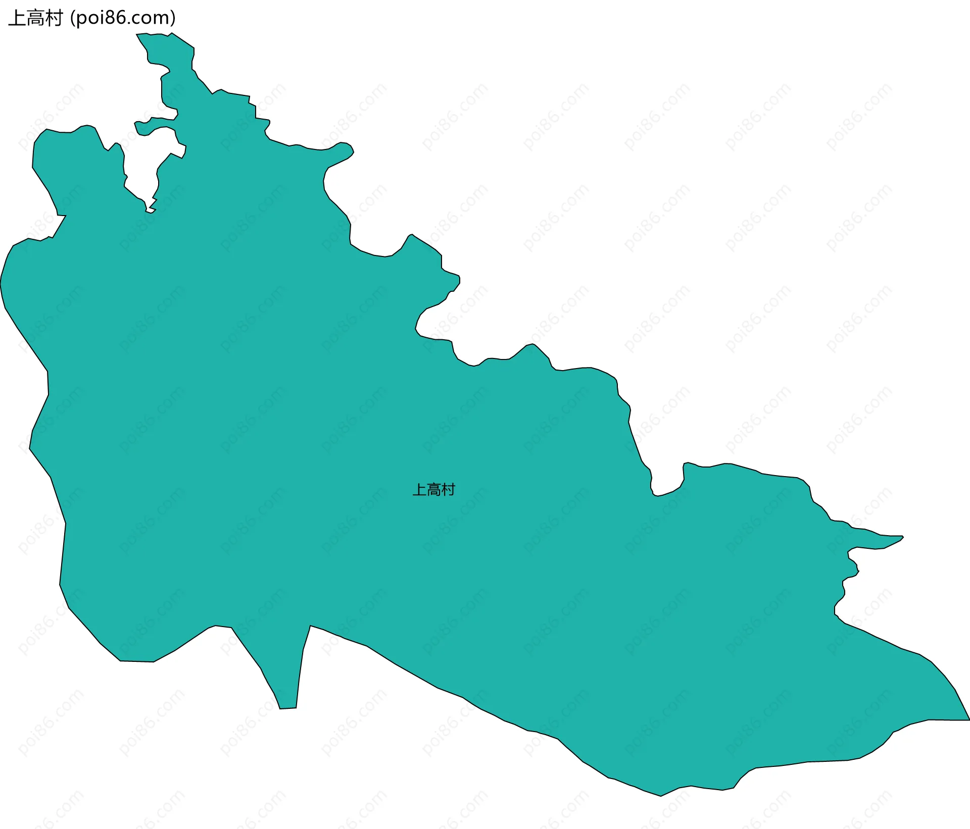 上高村边界地图