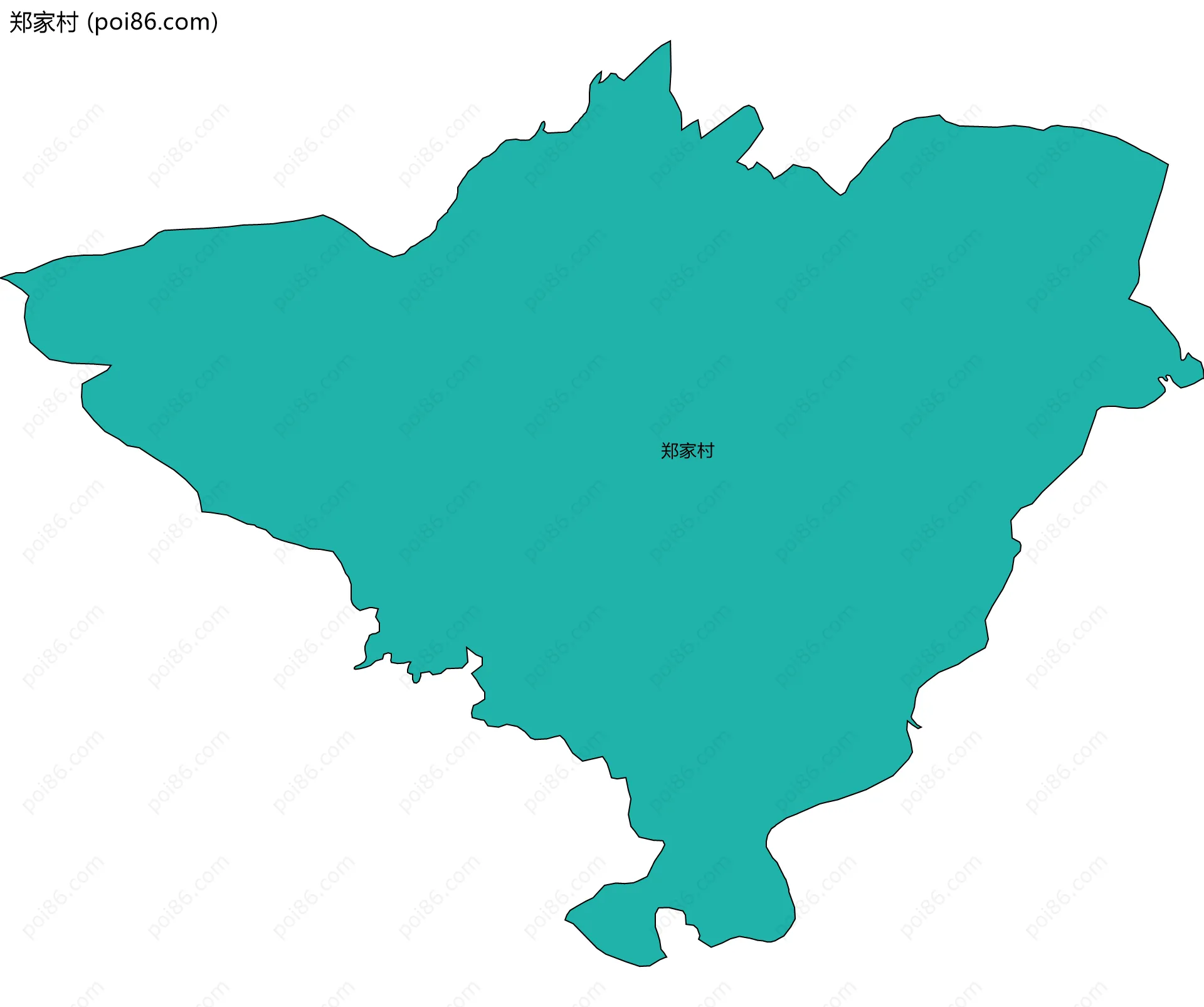 郑家村边界地图