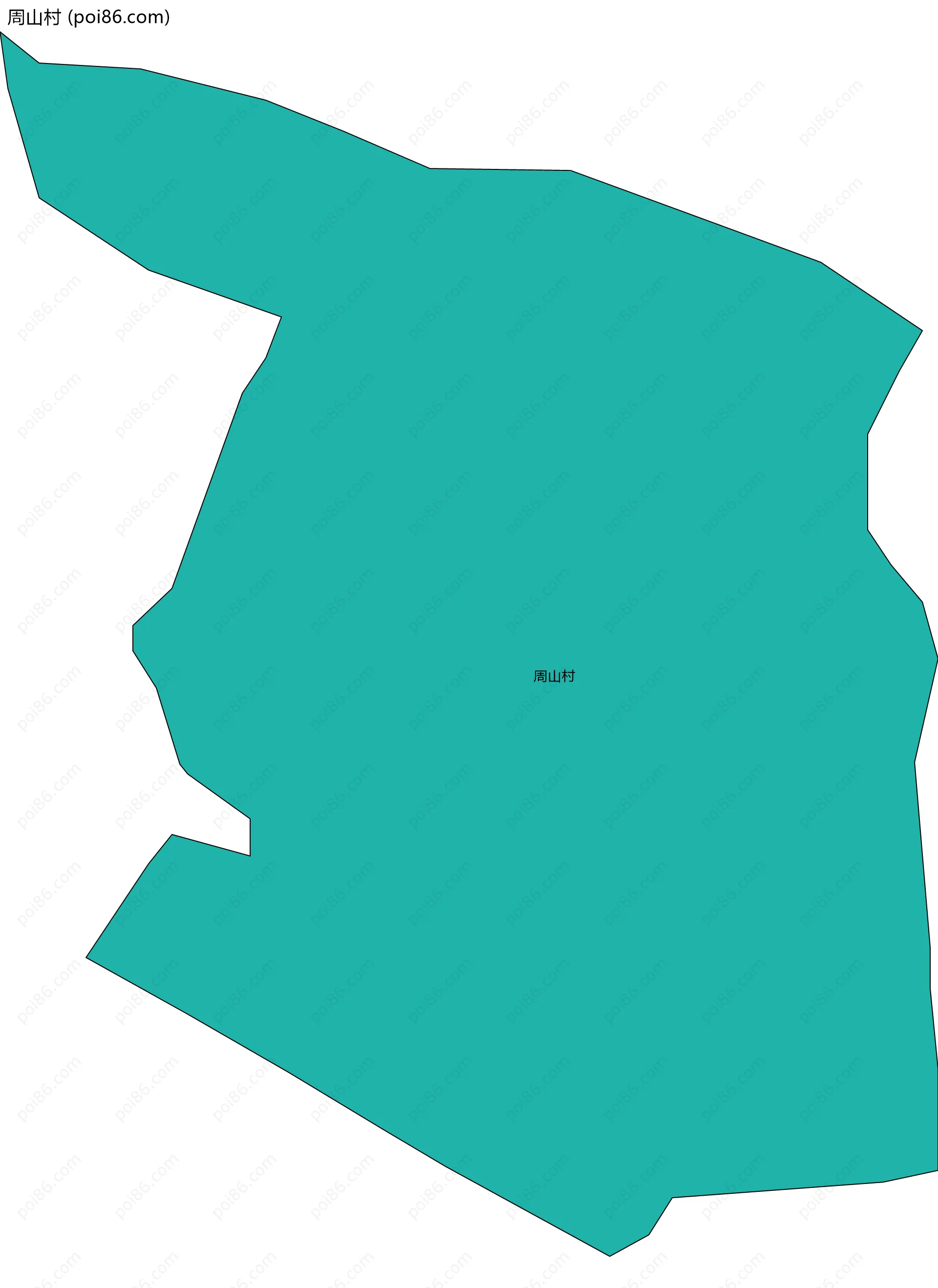 周山村边界地图