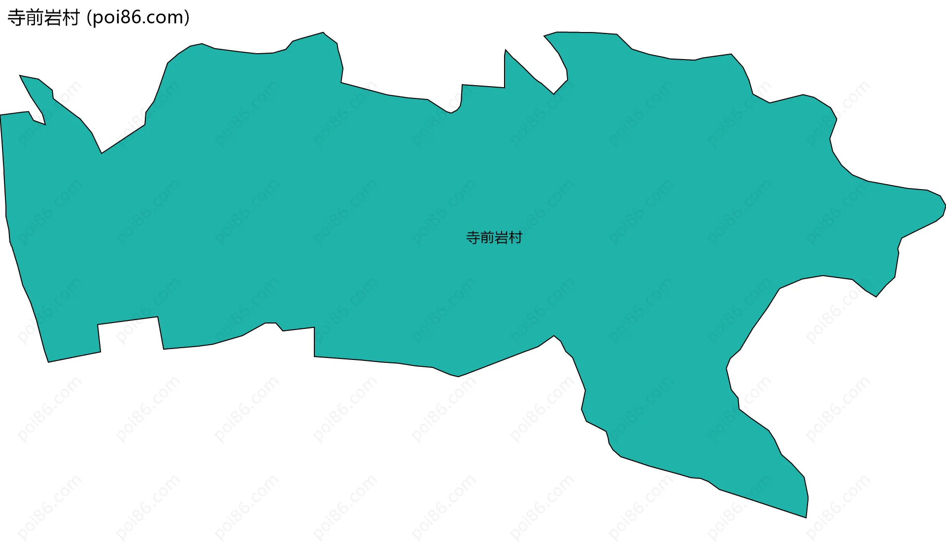 寺前岩村边界地图