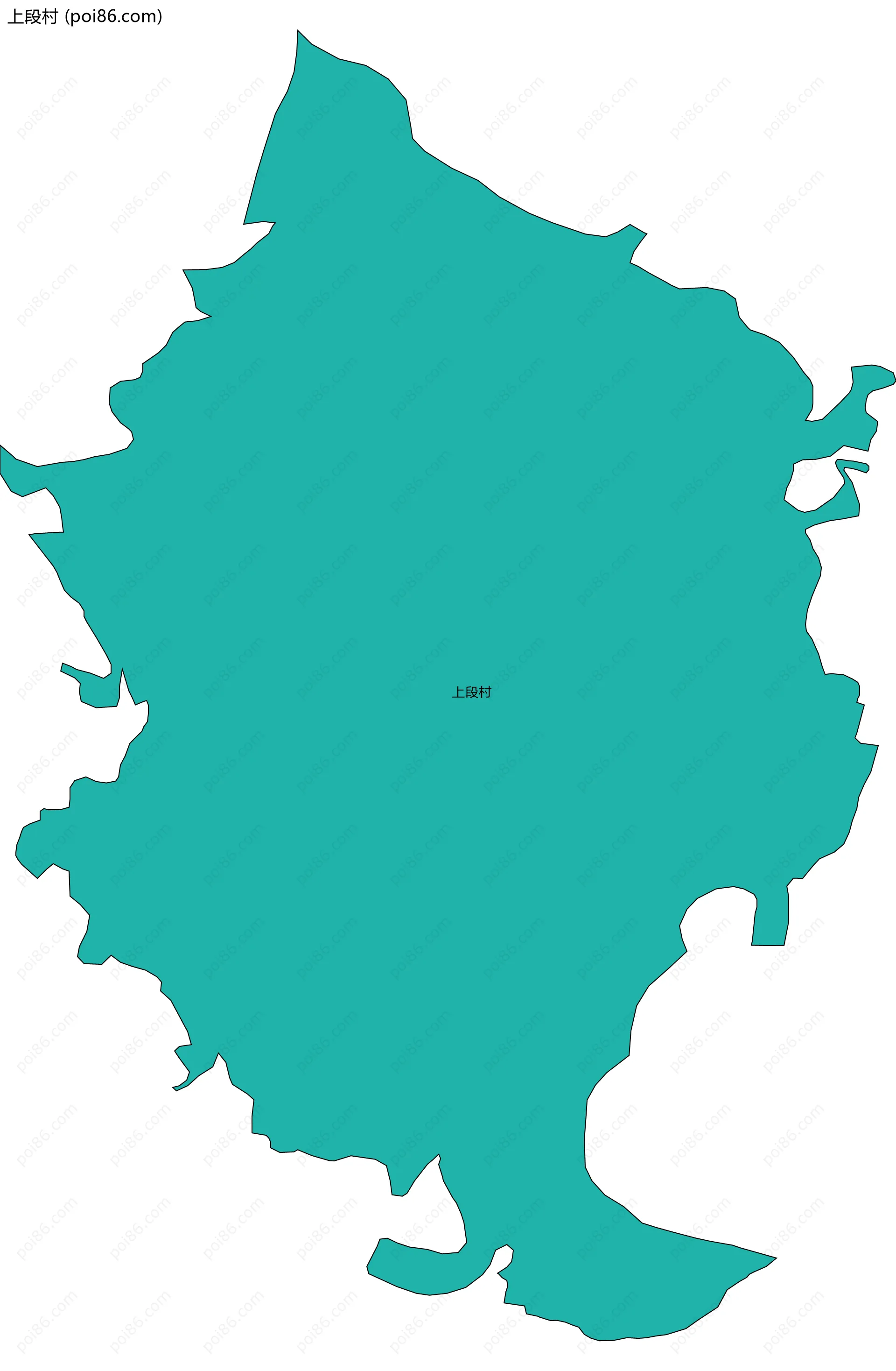 上段村边界地图