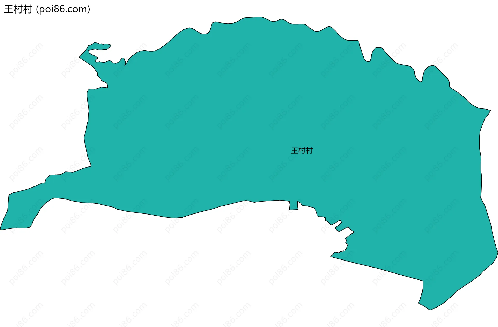 王村村边界地图