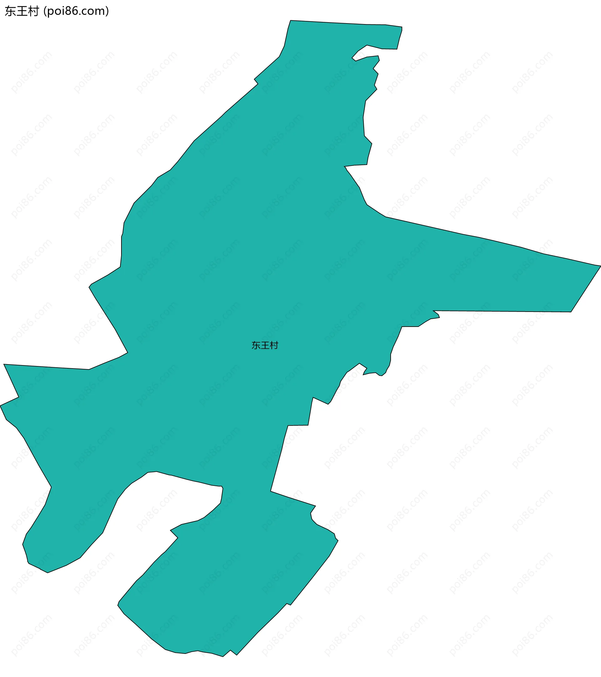 东王村边界地图