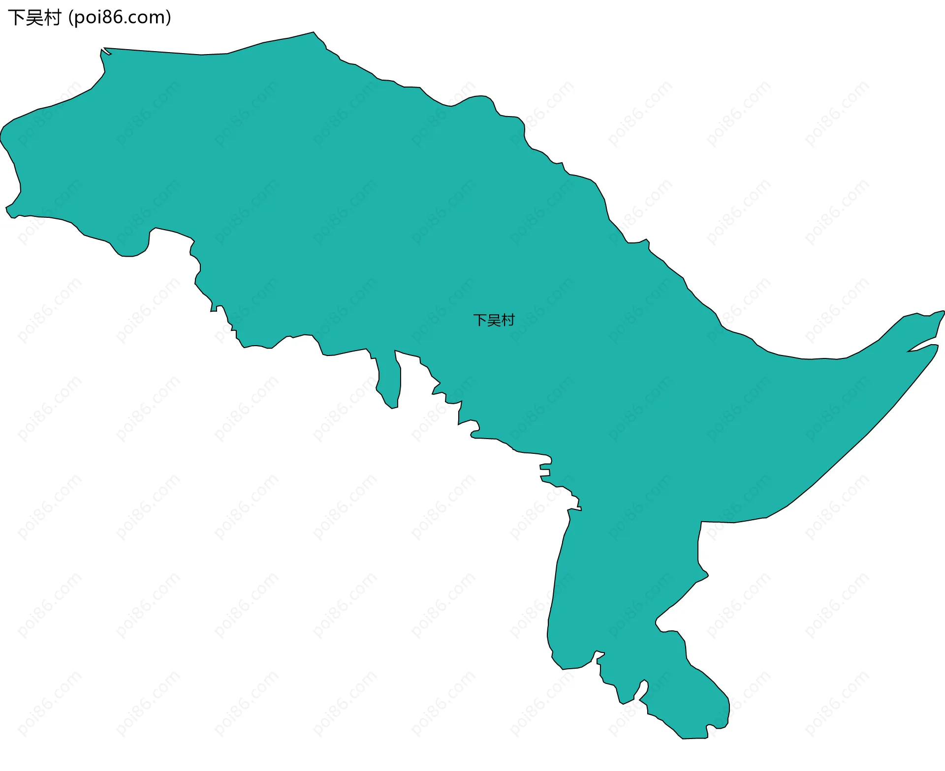 下吴村边界地图