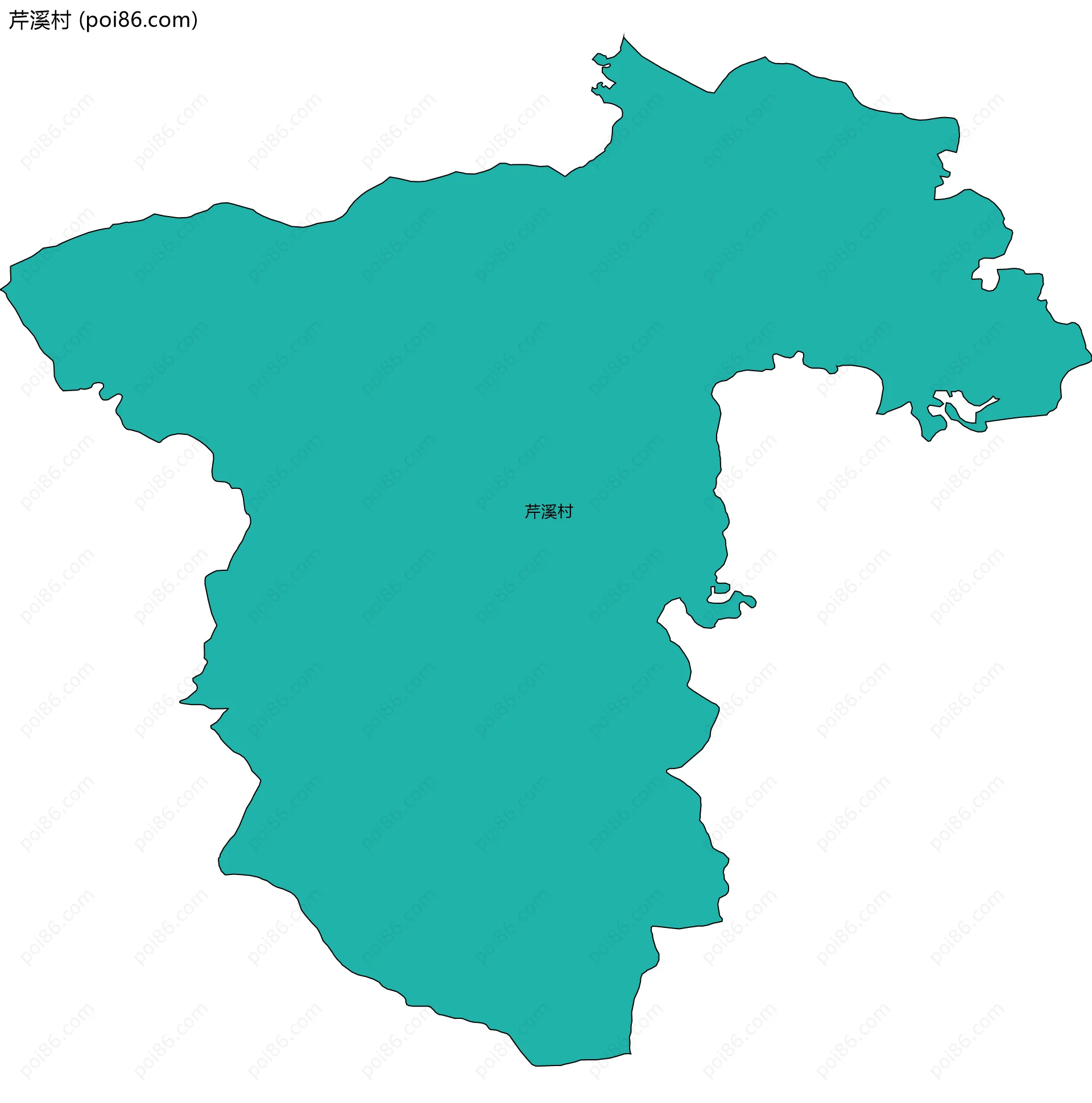 芹溪村边界地图