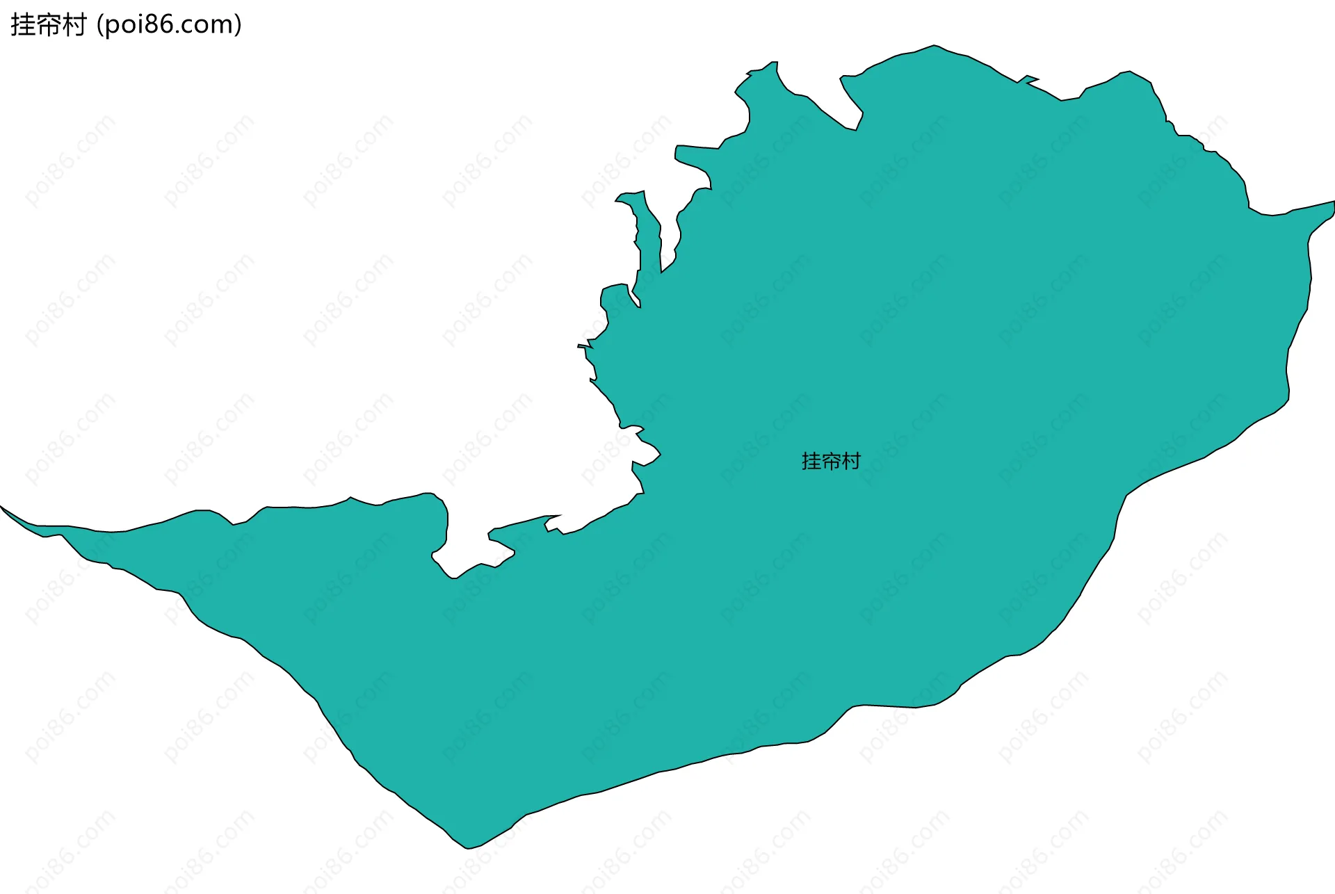 挂帘村边界地图