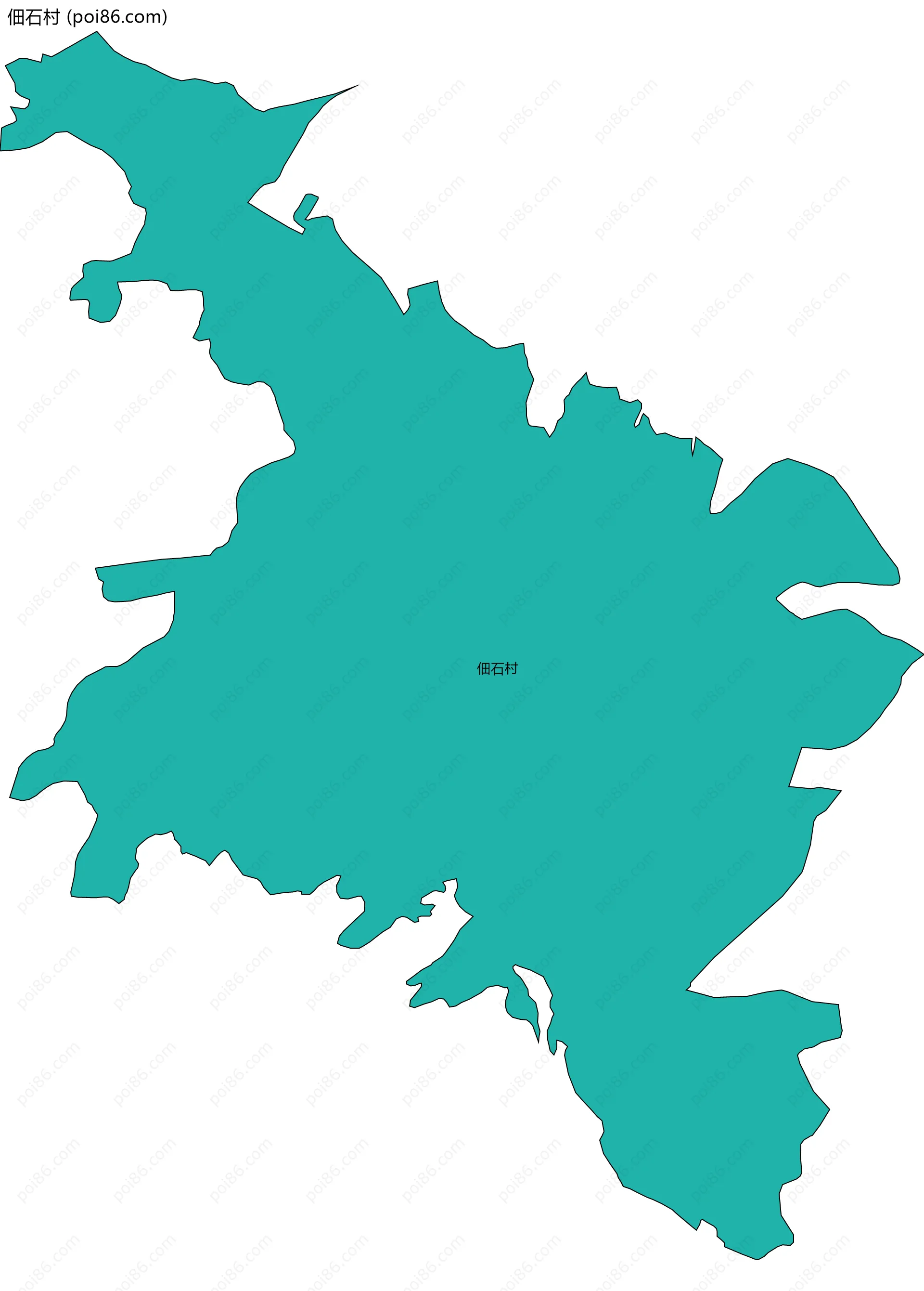 佃石村边界地图