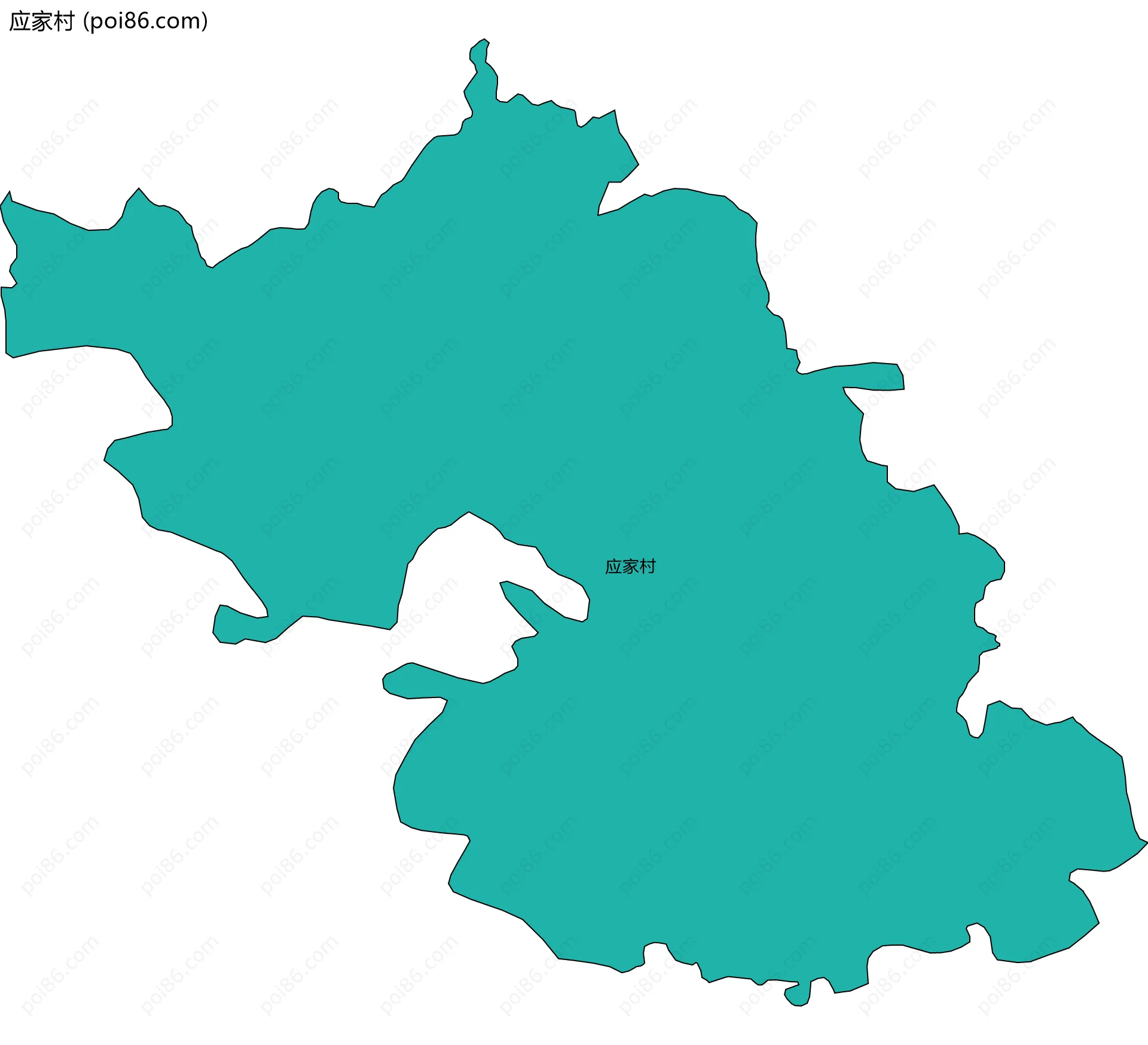 应家村边界地图