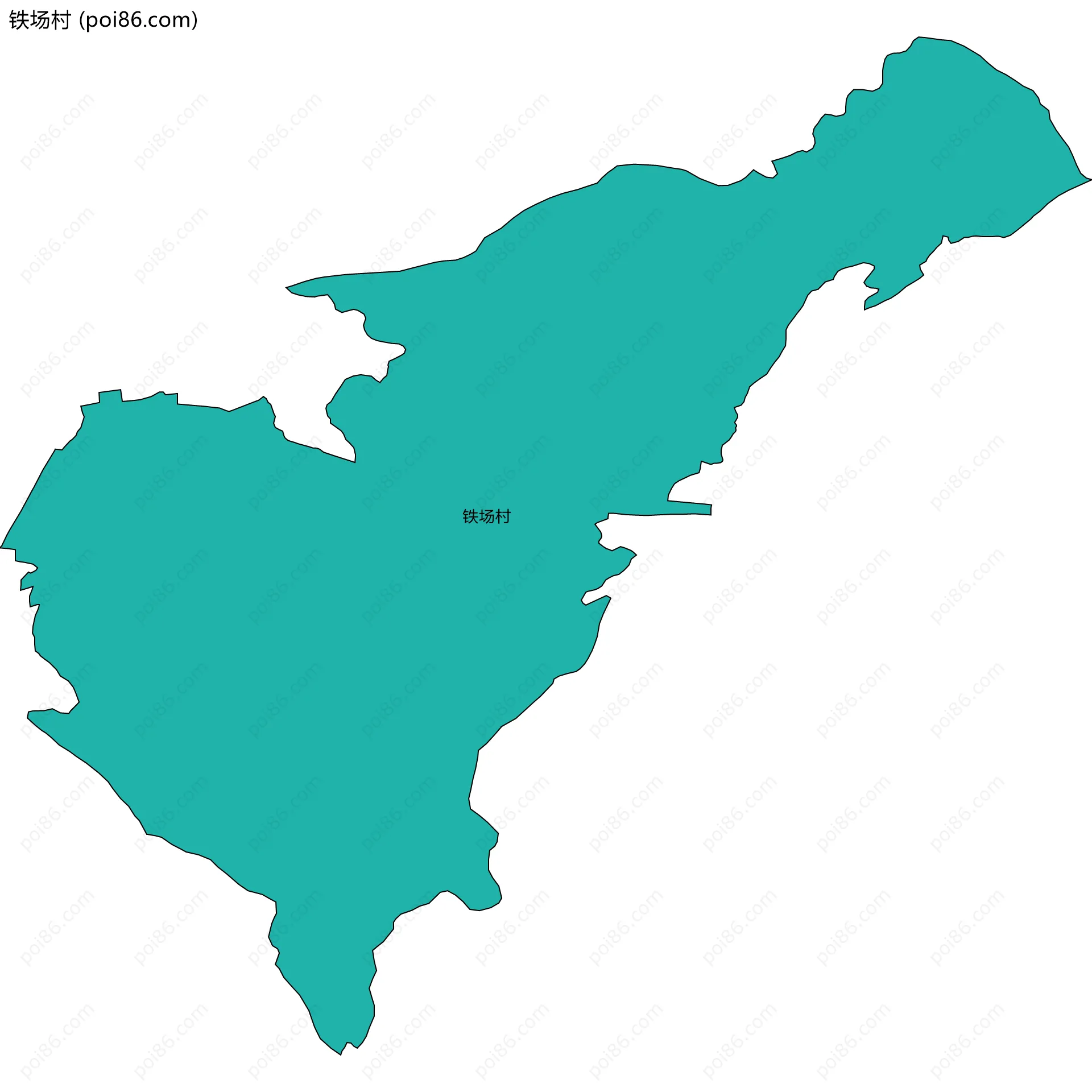 铁场村边界地图