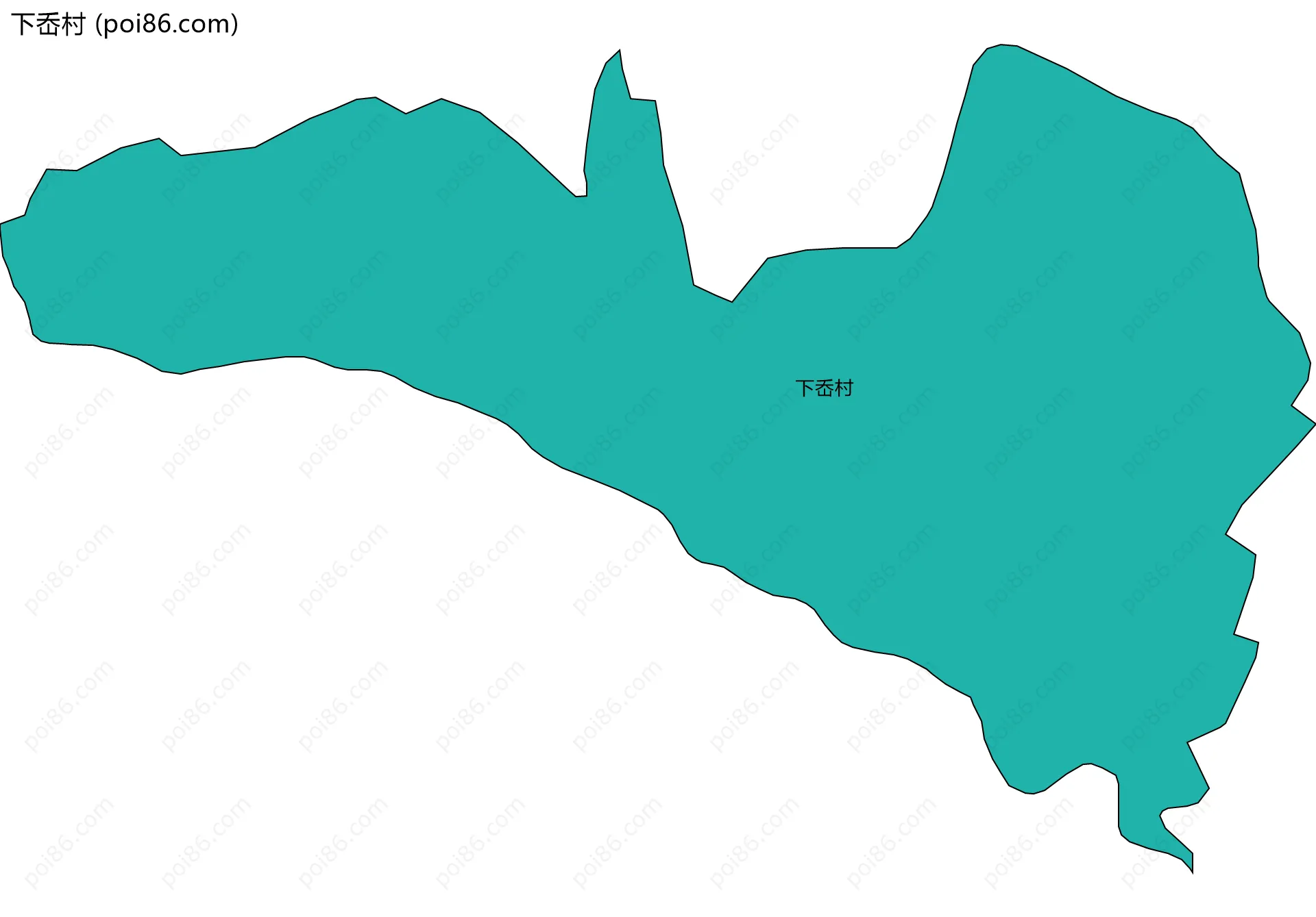 下岙村边界地图
