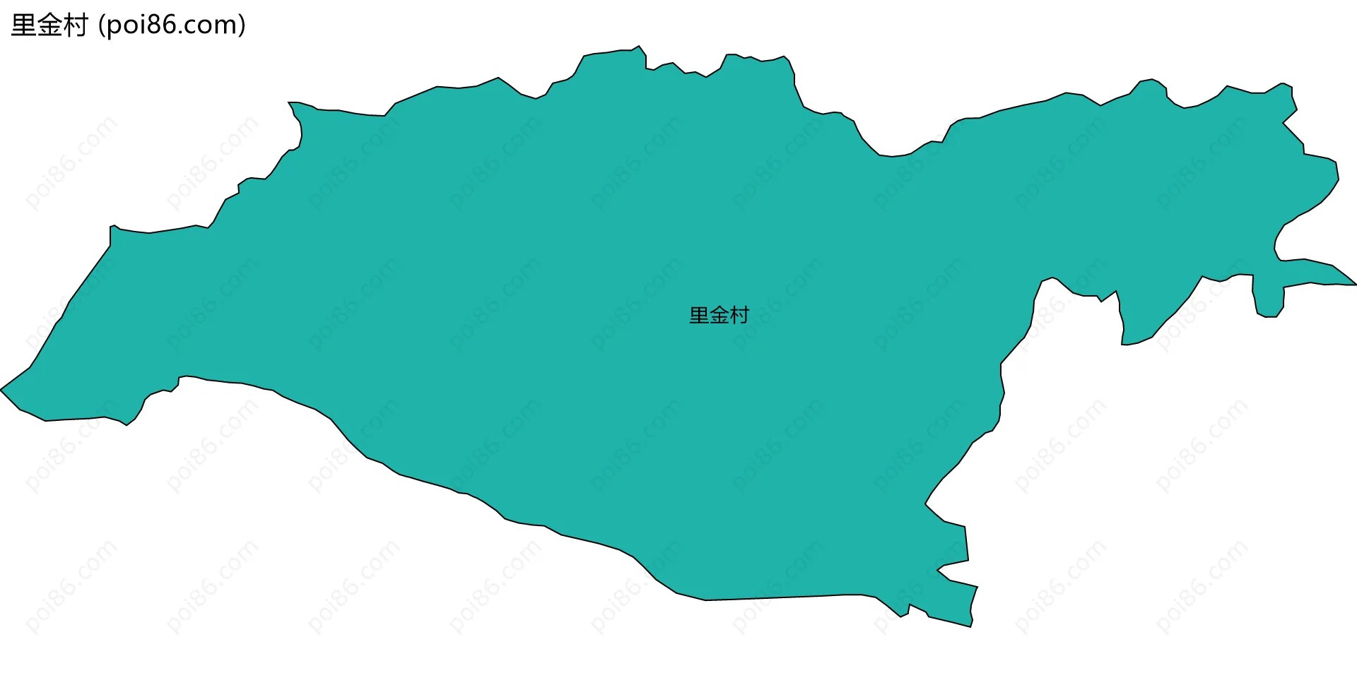 里金村边界地图