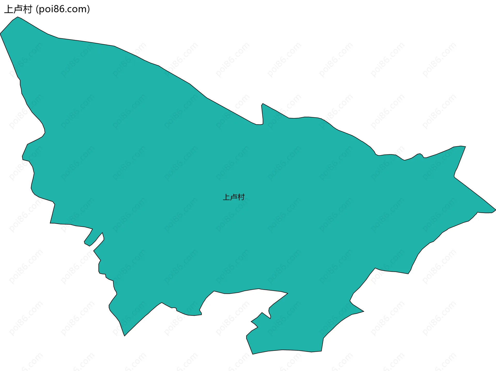 上卢村边界地图