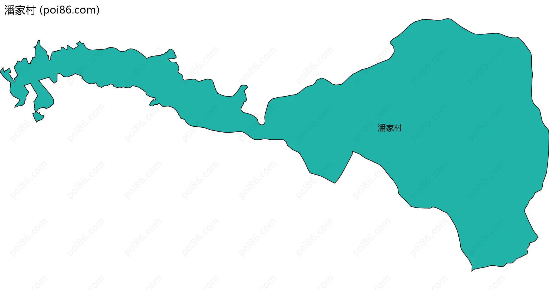 潘家村边界地图