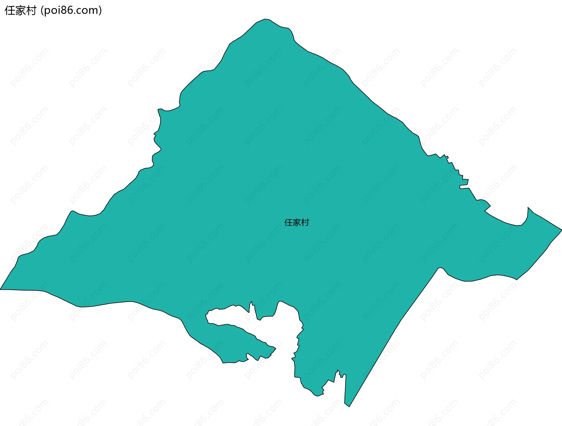 任家村边界地图