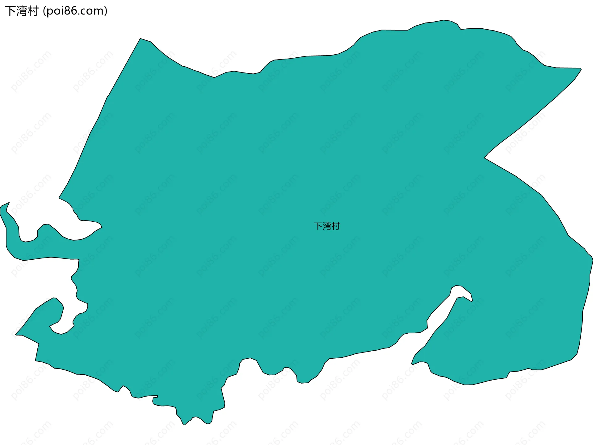 下湾村边界地图