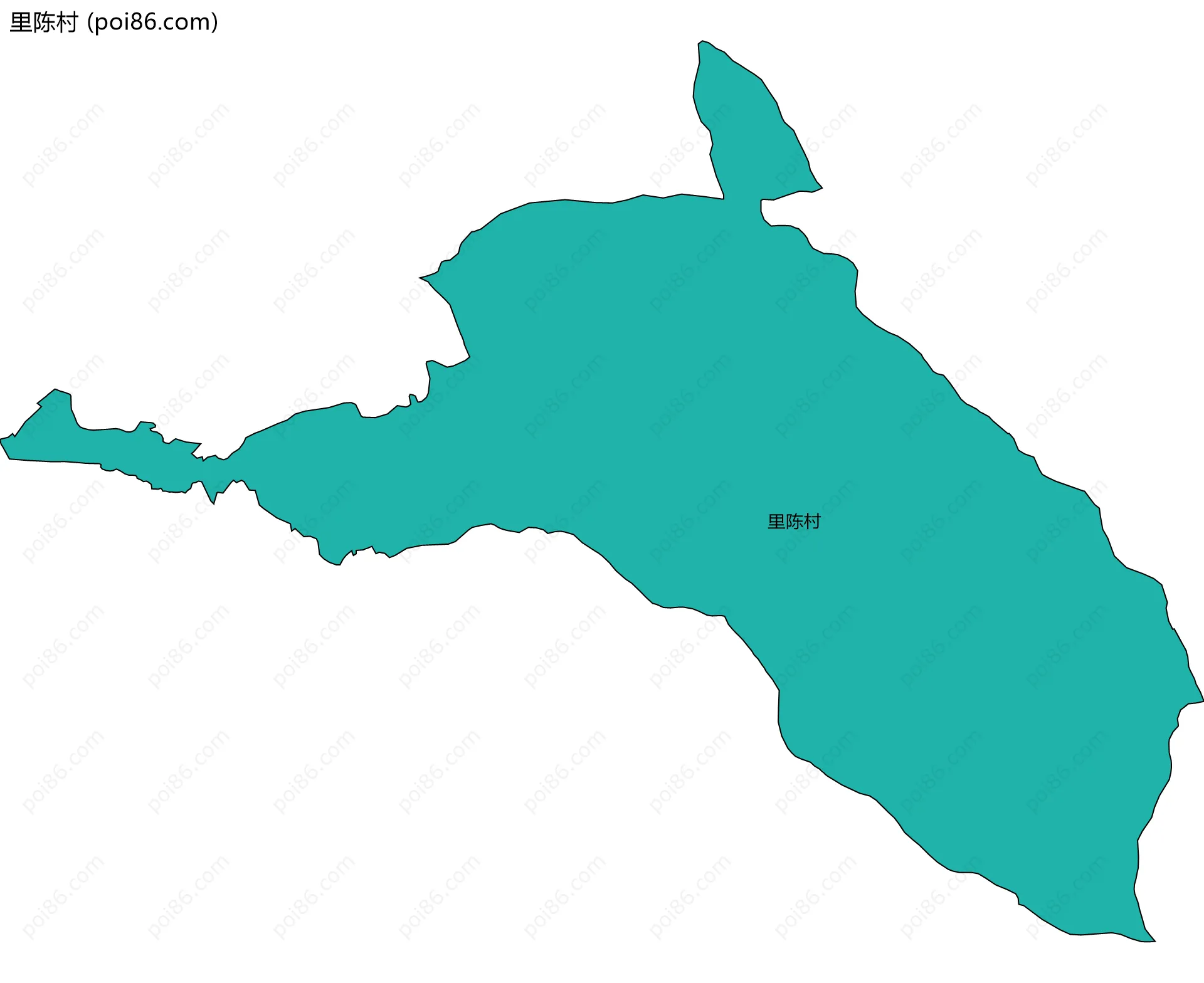 里陈村边界地图