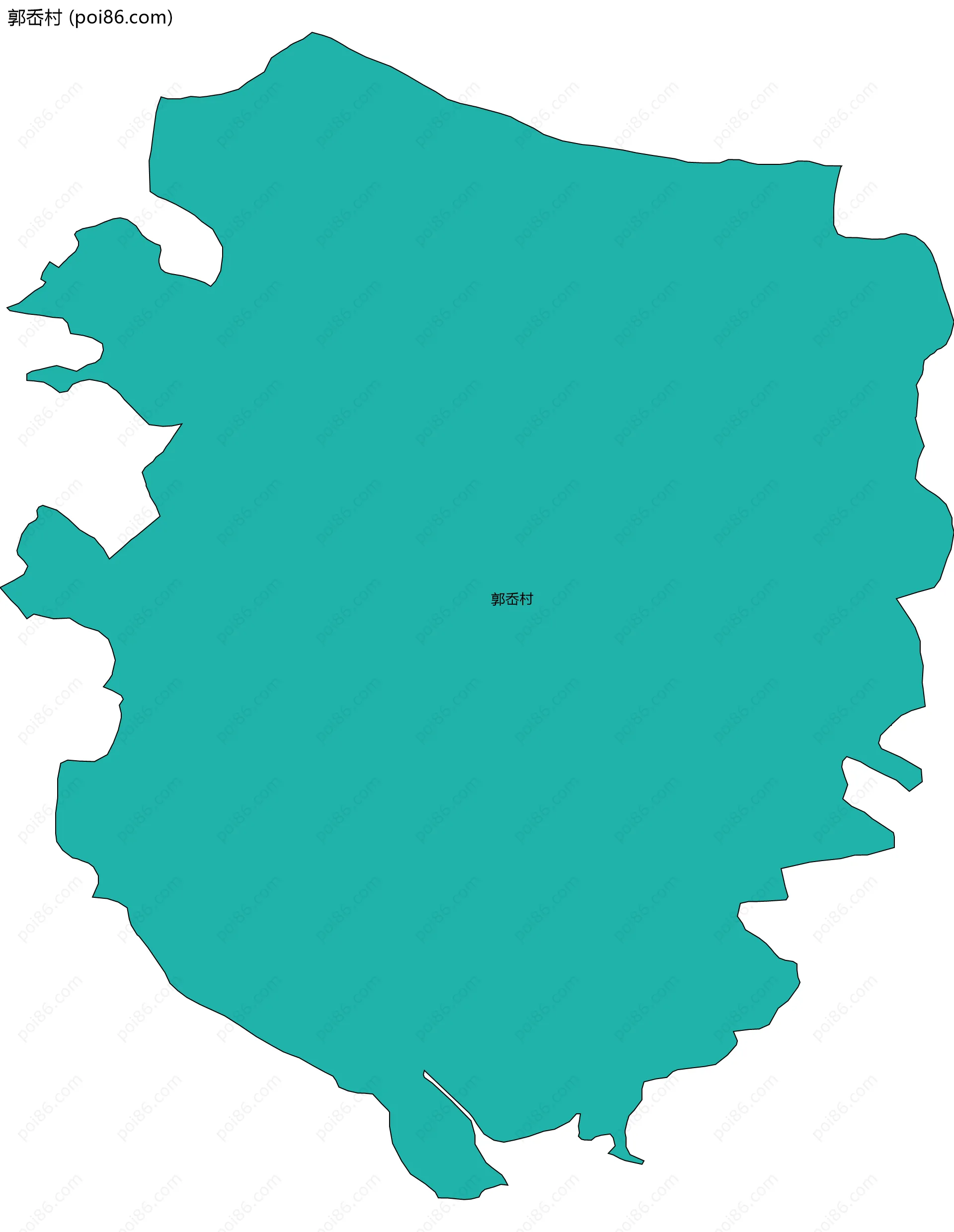 郭岙村边界地图