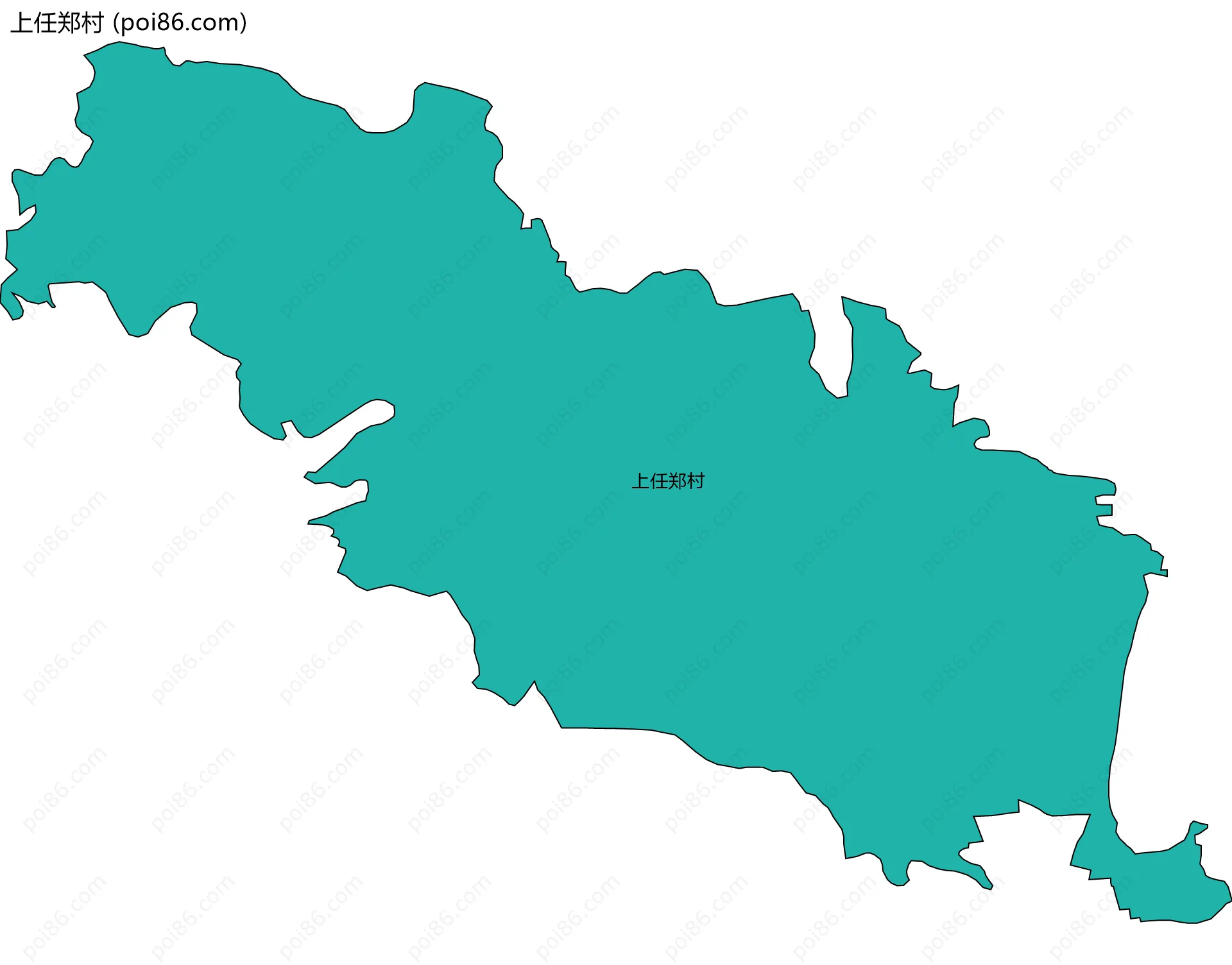 上任郑村边界地图