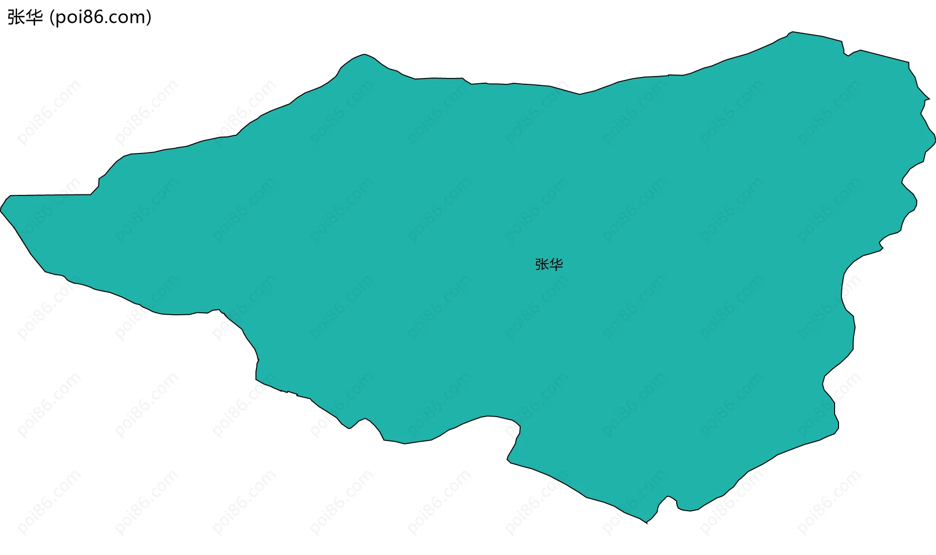 张华边界地图