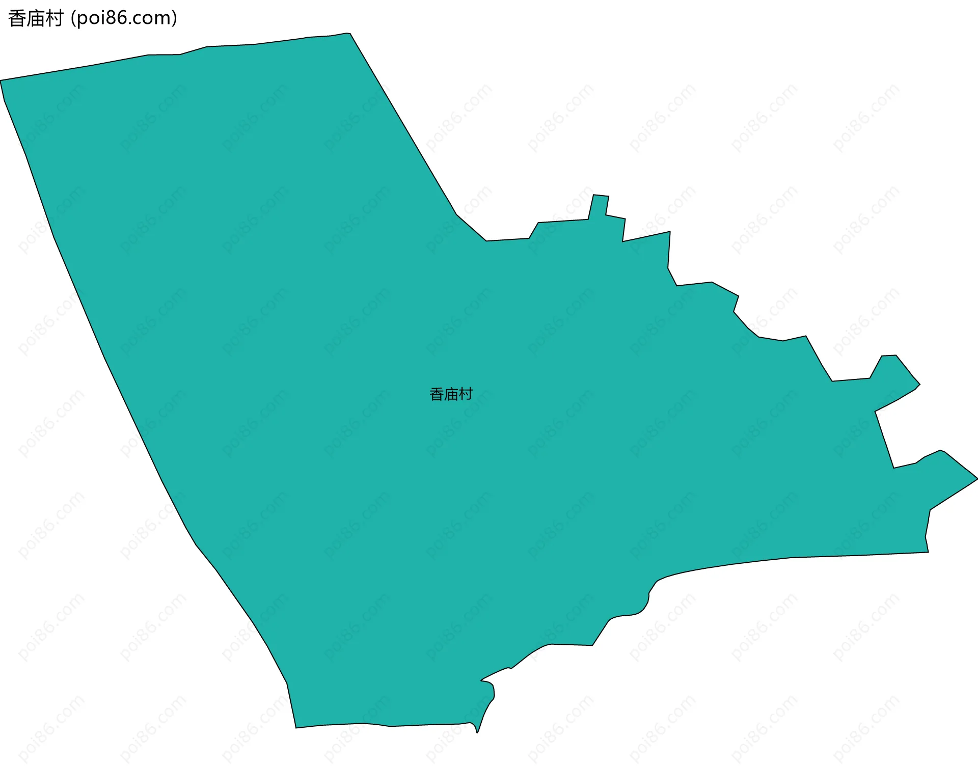 香庙村边界地图