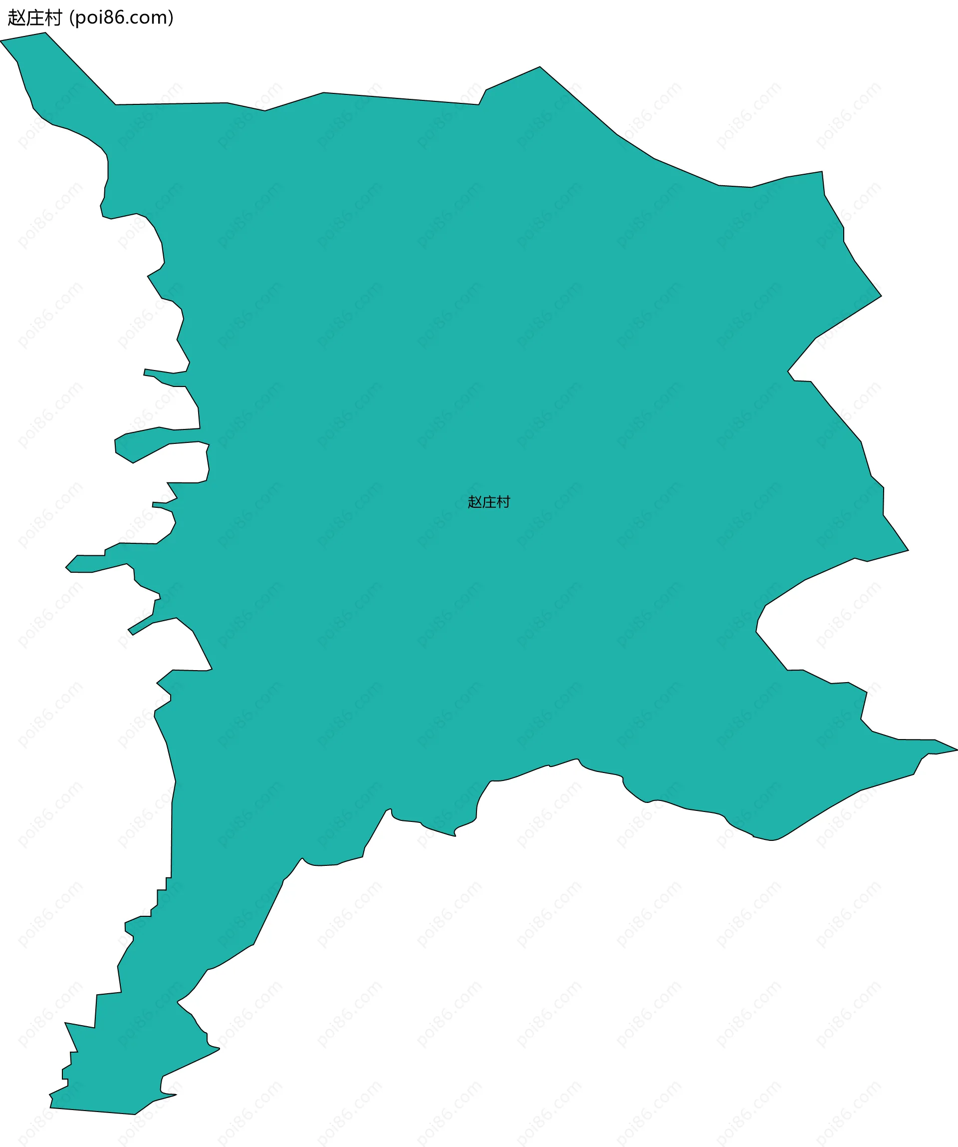 赵庄村边界地图