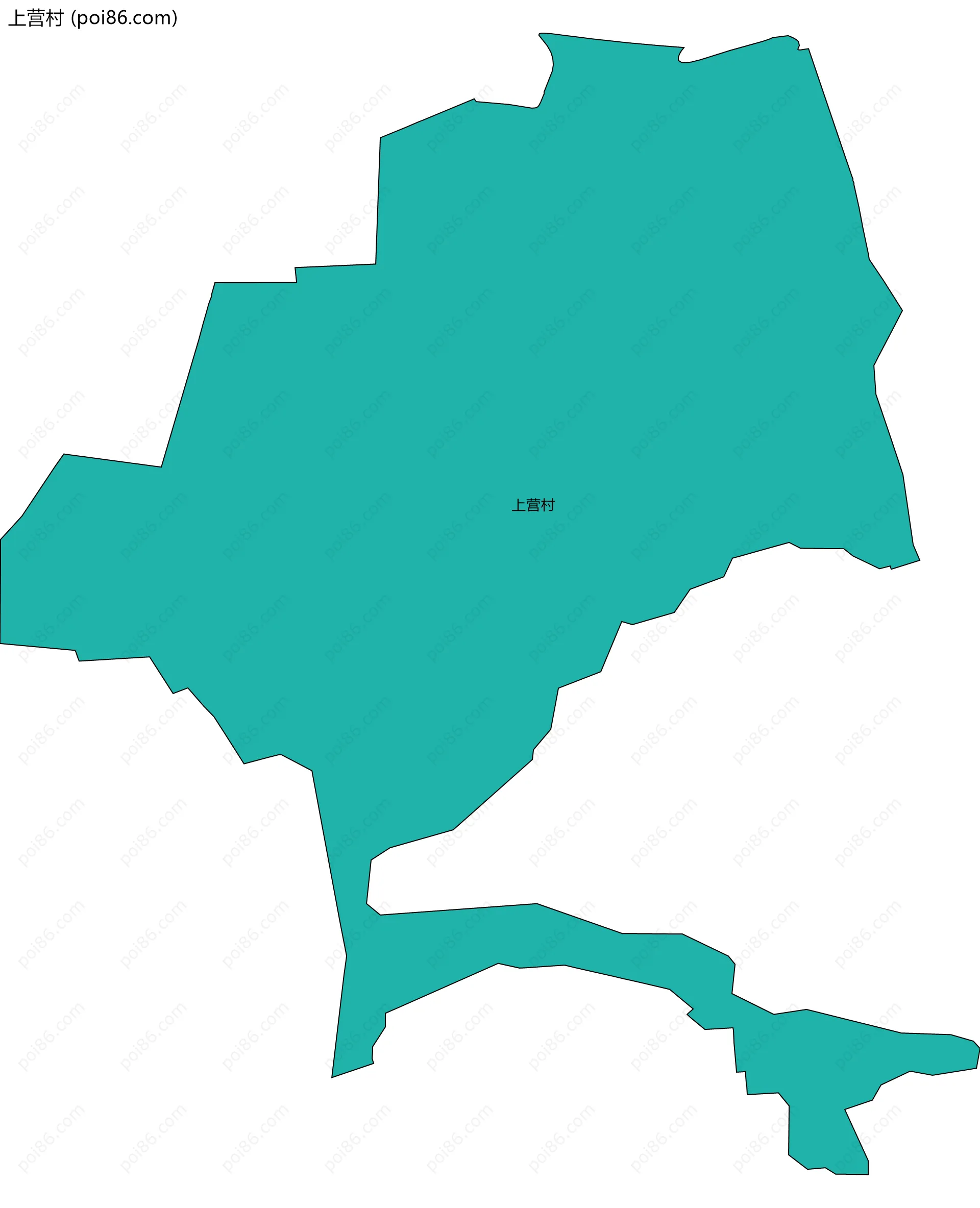 上营村边界地图