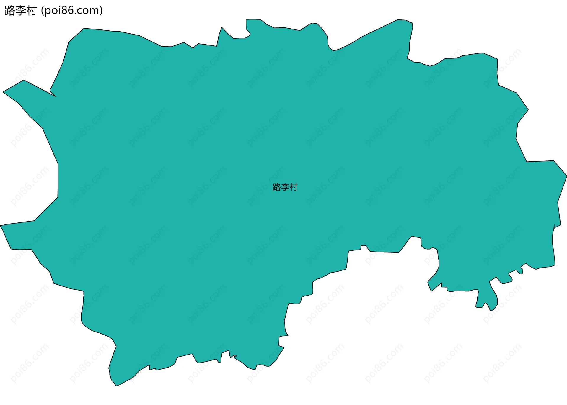 路李村边界地图