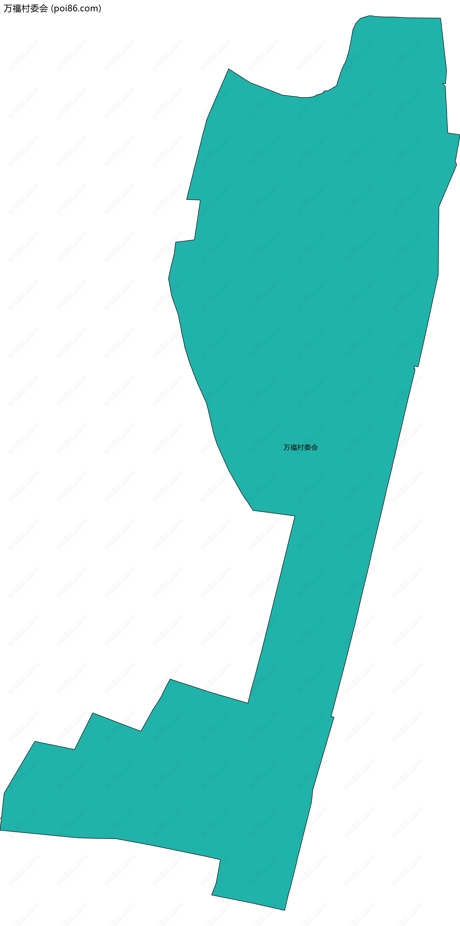 万福村委会边界地图