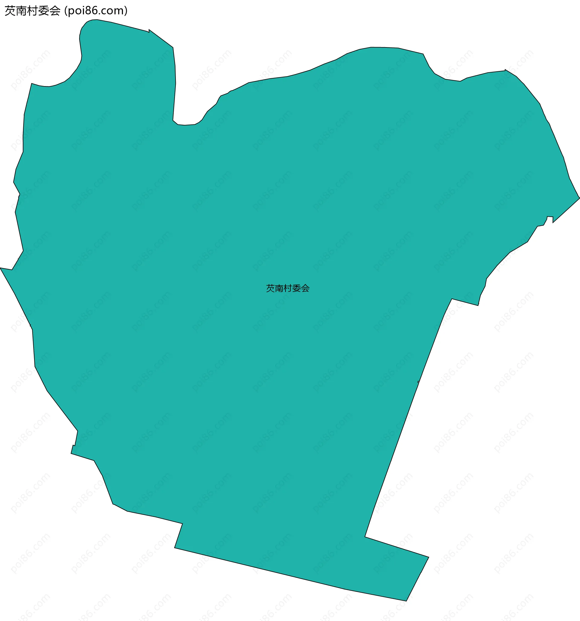 芡南村委会边界地图