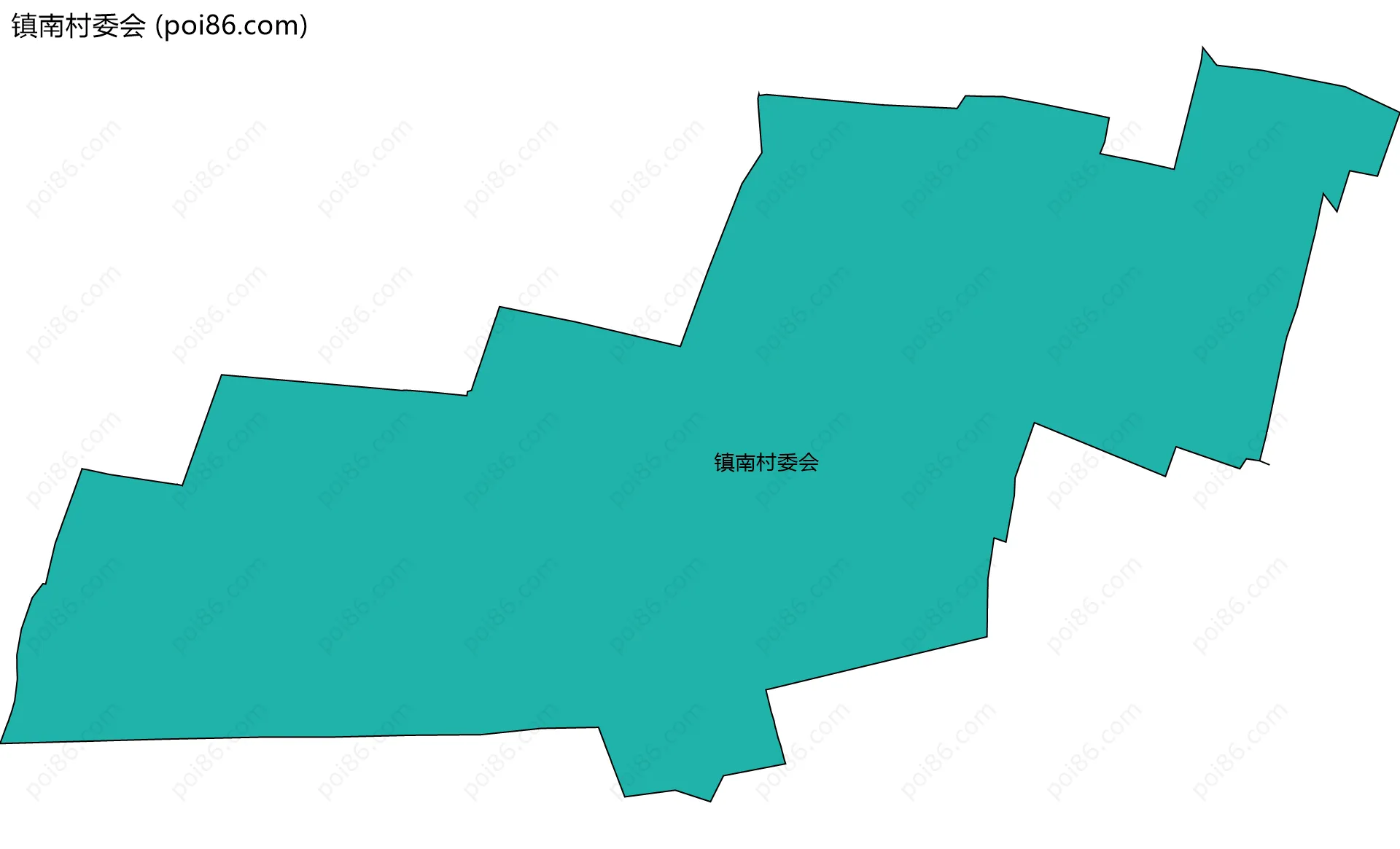 镇南村委会边界地图