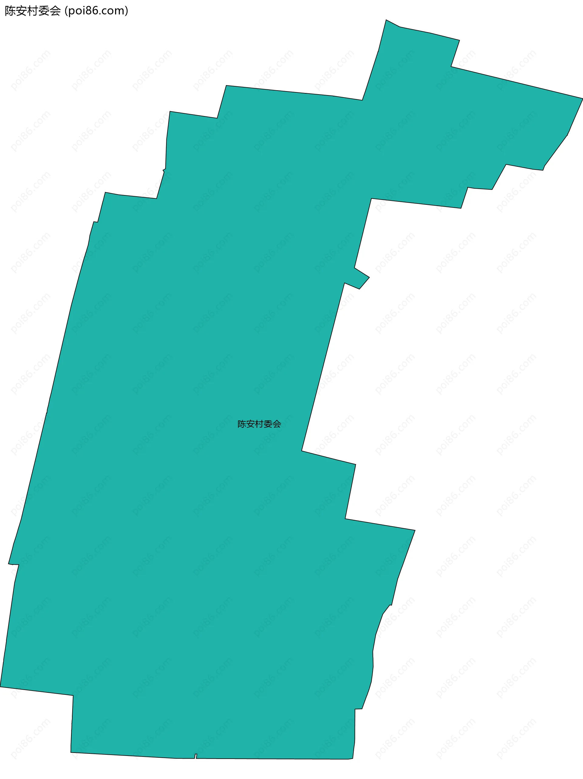 陈安村委会边界地图