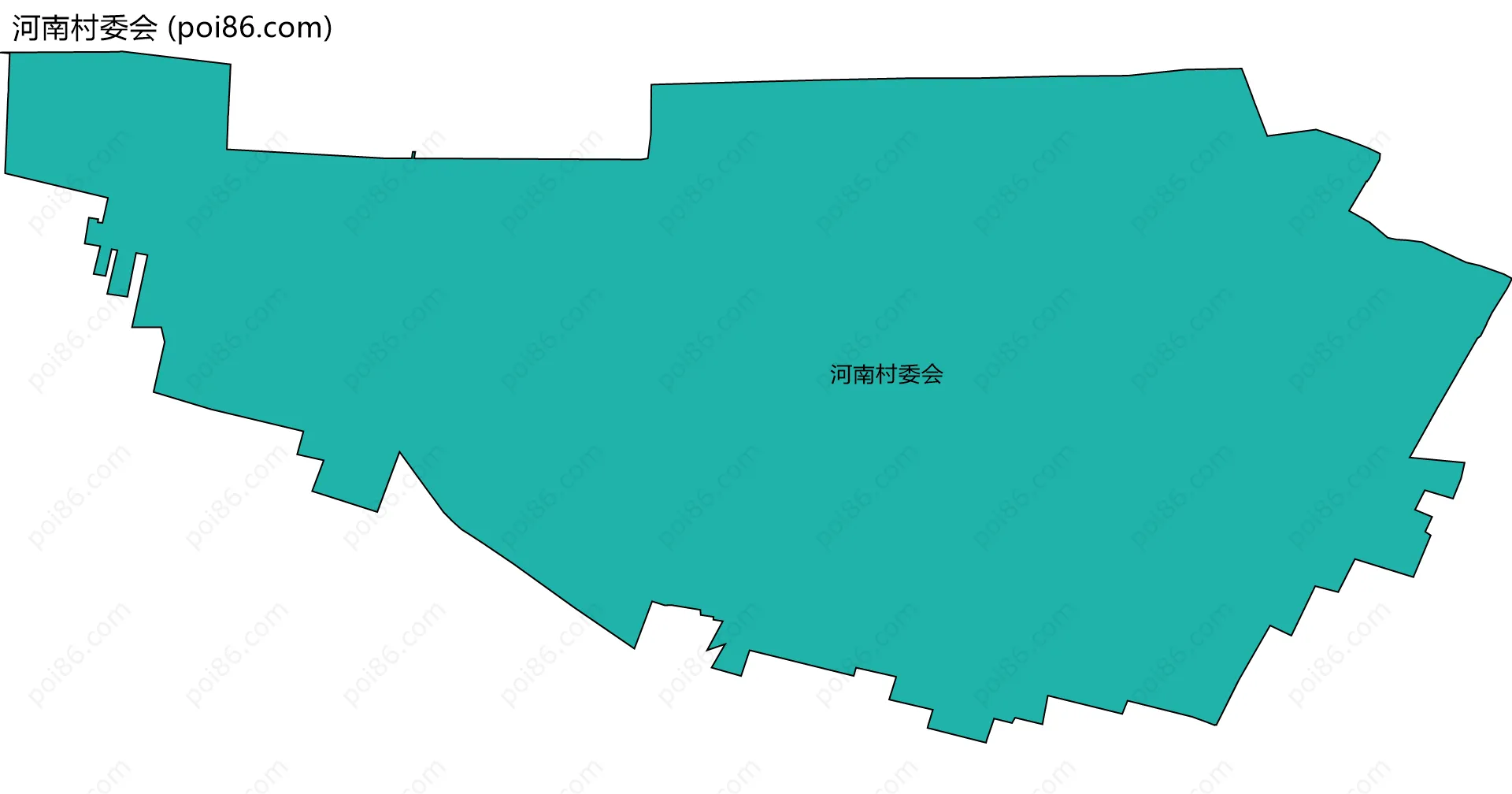 河南村委会边界地图