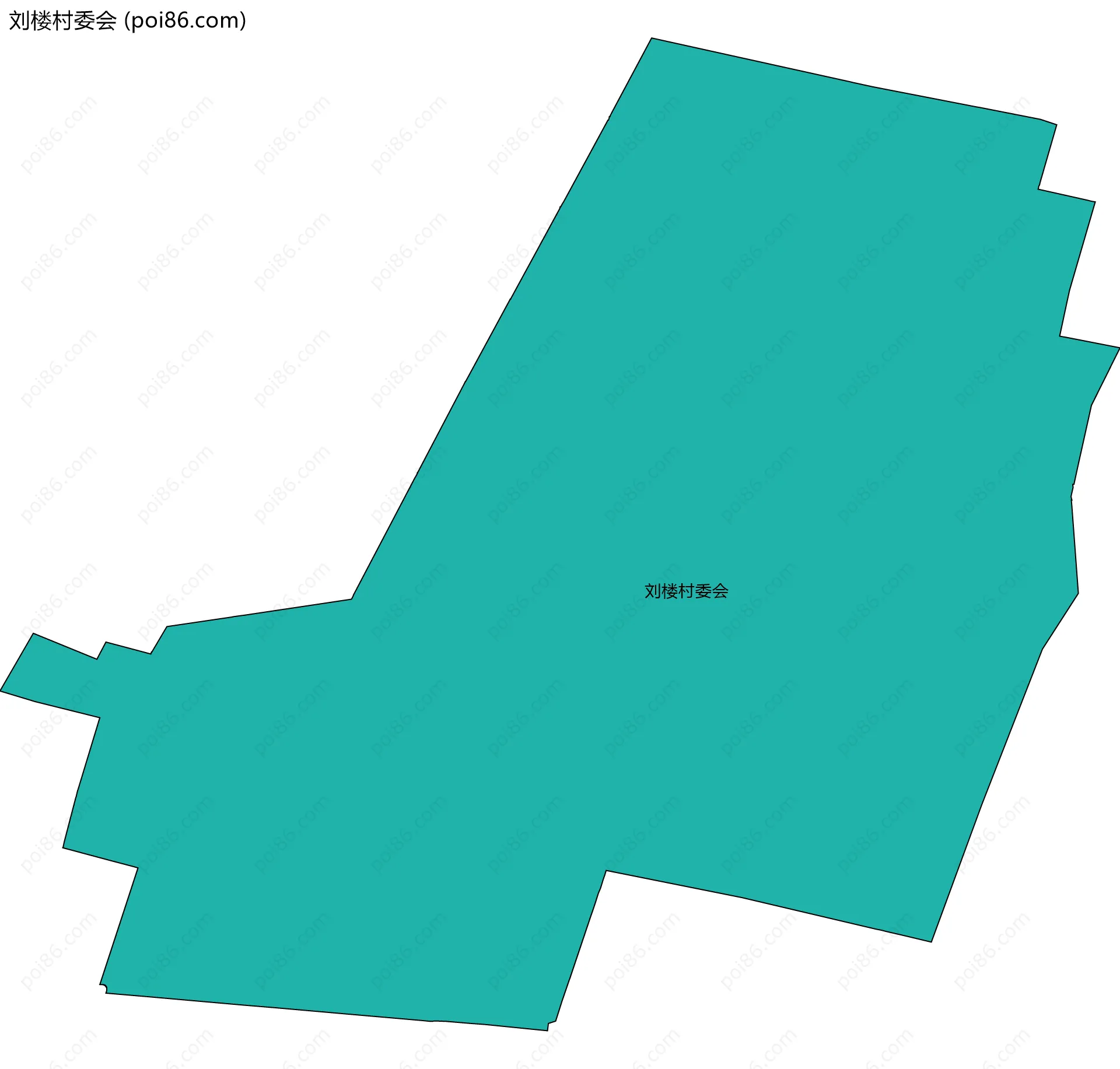 刘楼村委会边界地图