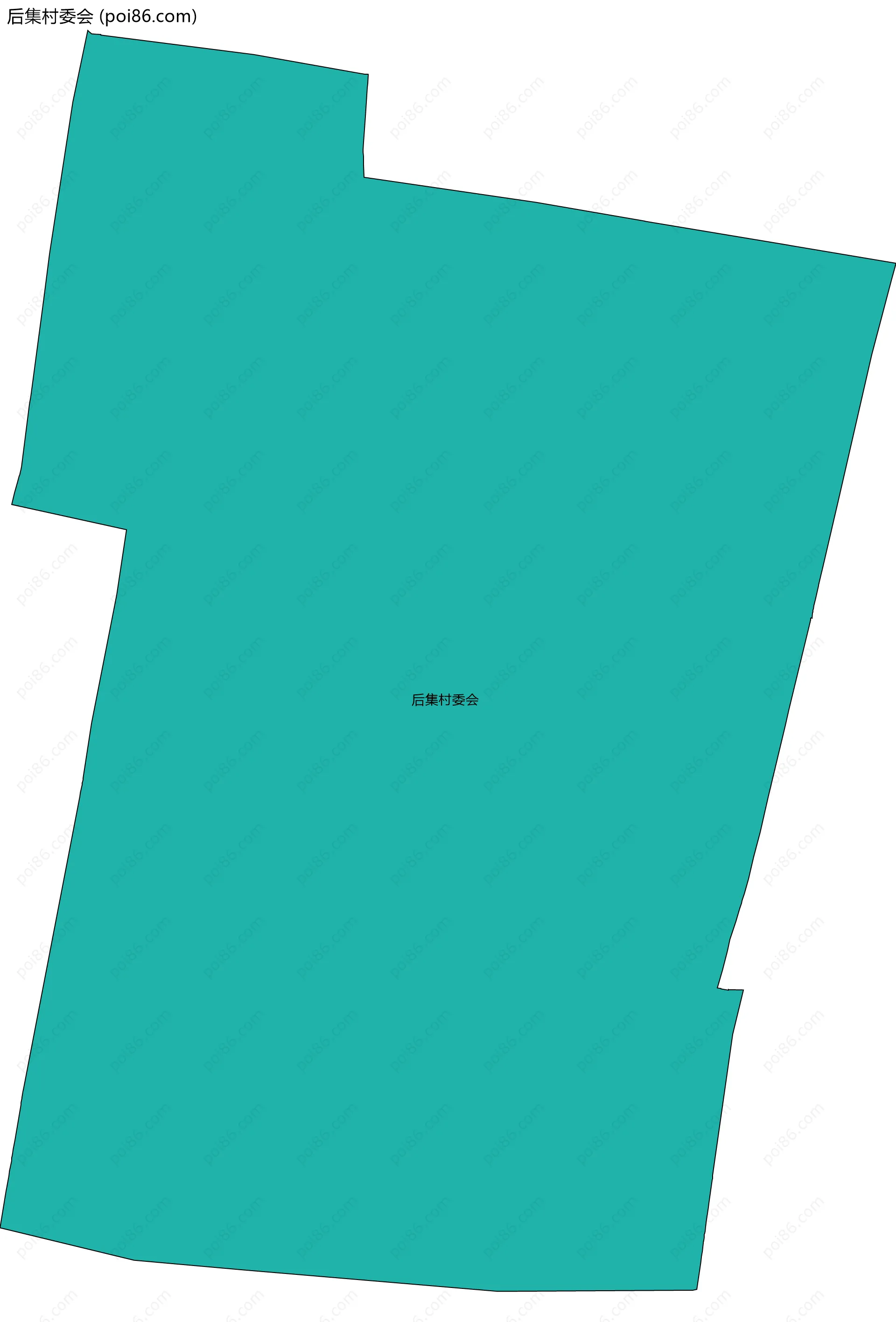 后集村委会边界地图