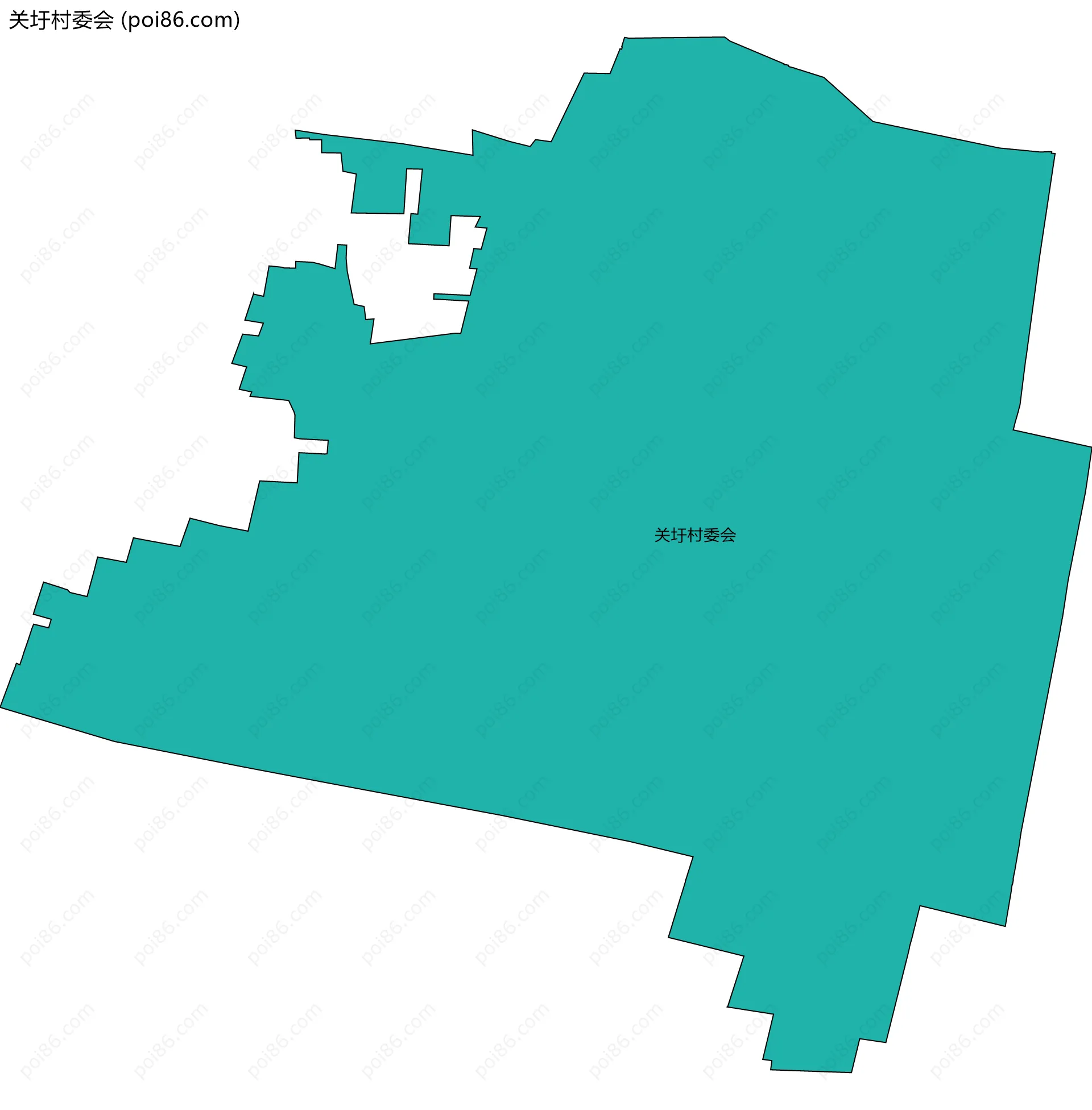 关圩村委会边界地图