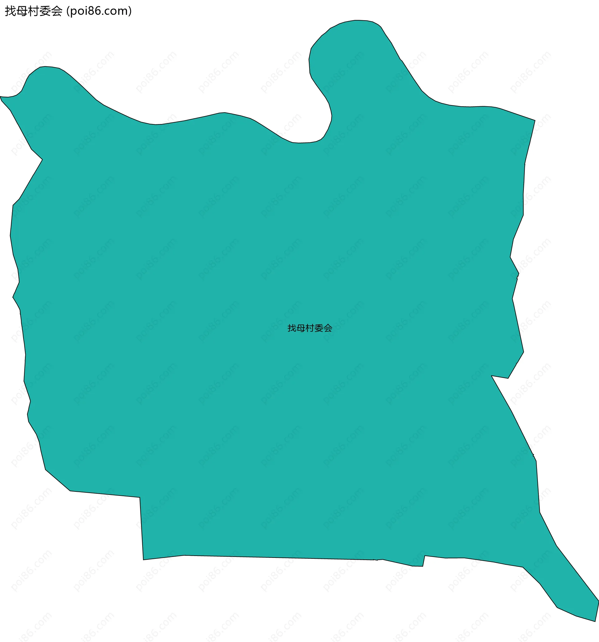 找母村委会边界地图